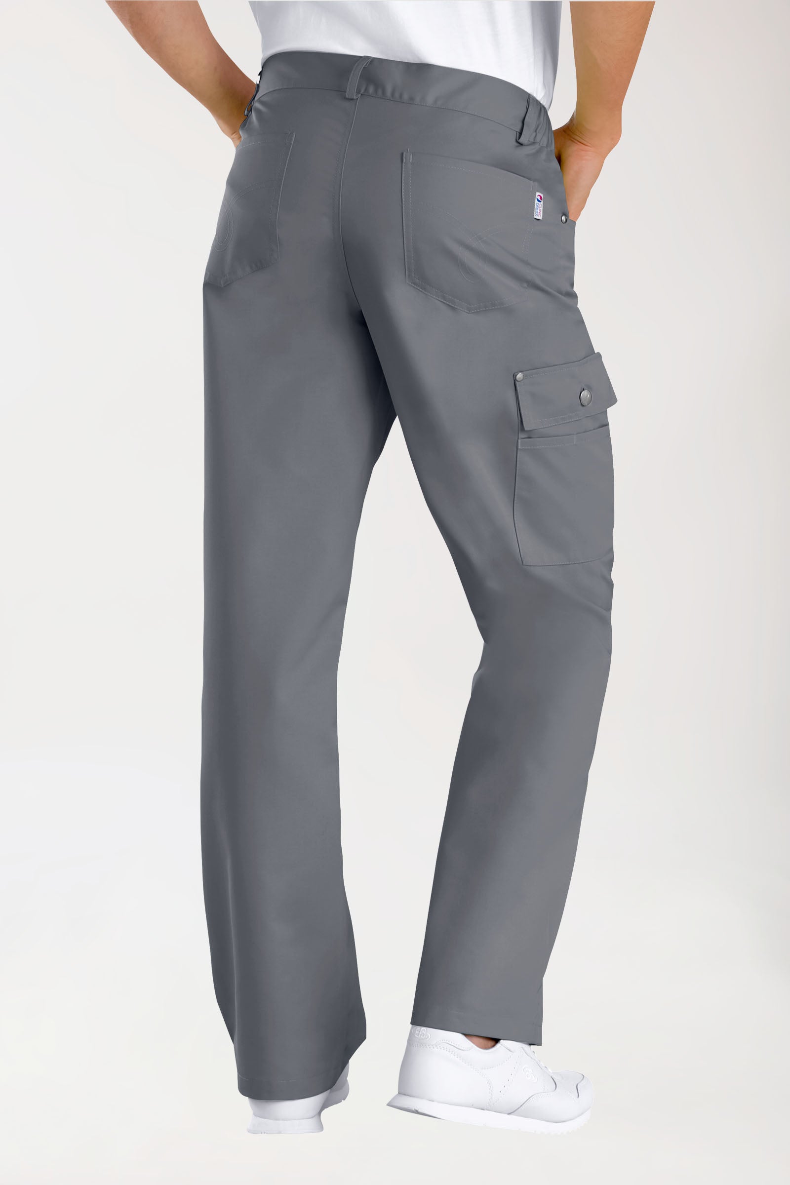 JUST STRONG broek unisex - deels elastische boord steengrijs