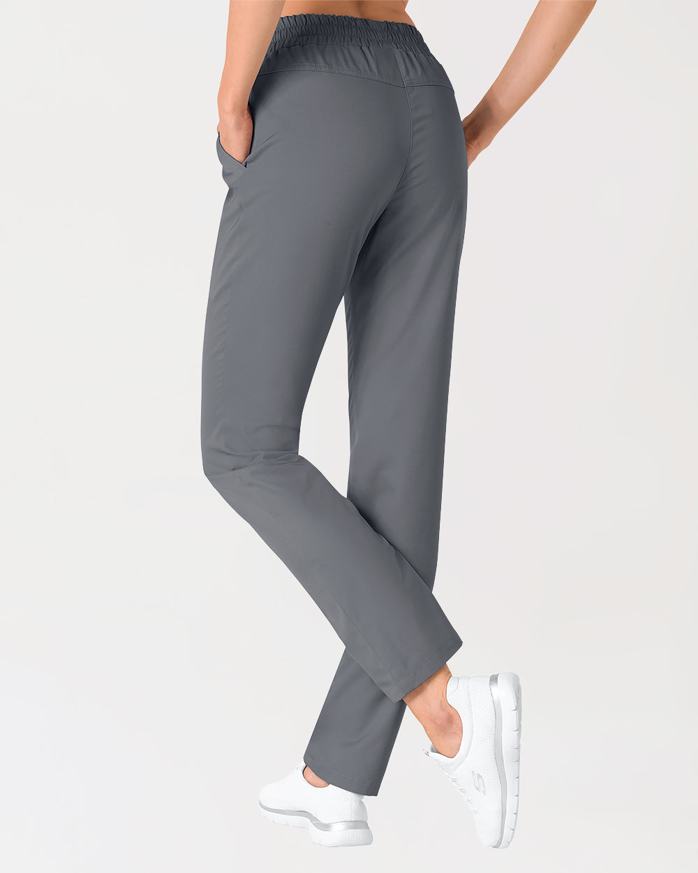 broek uniseks - hoge boord steengrijs