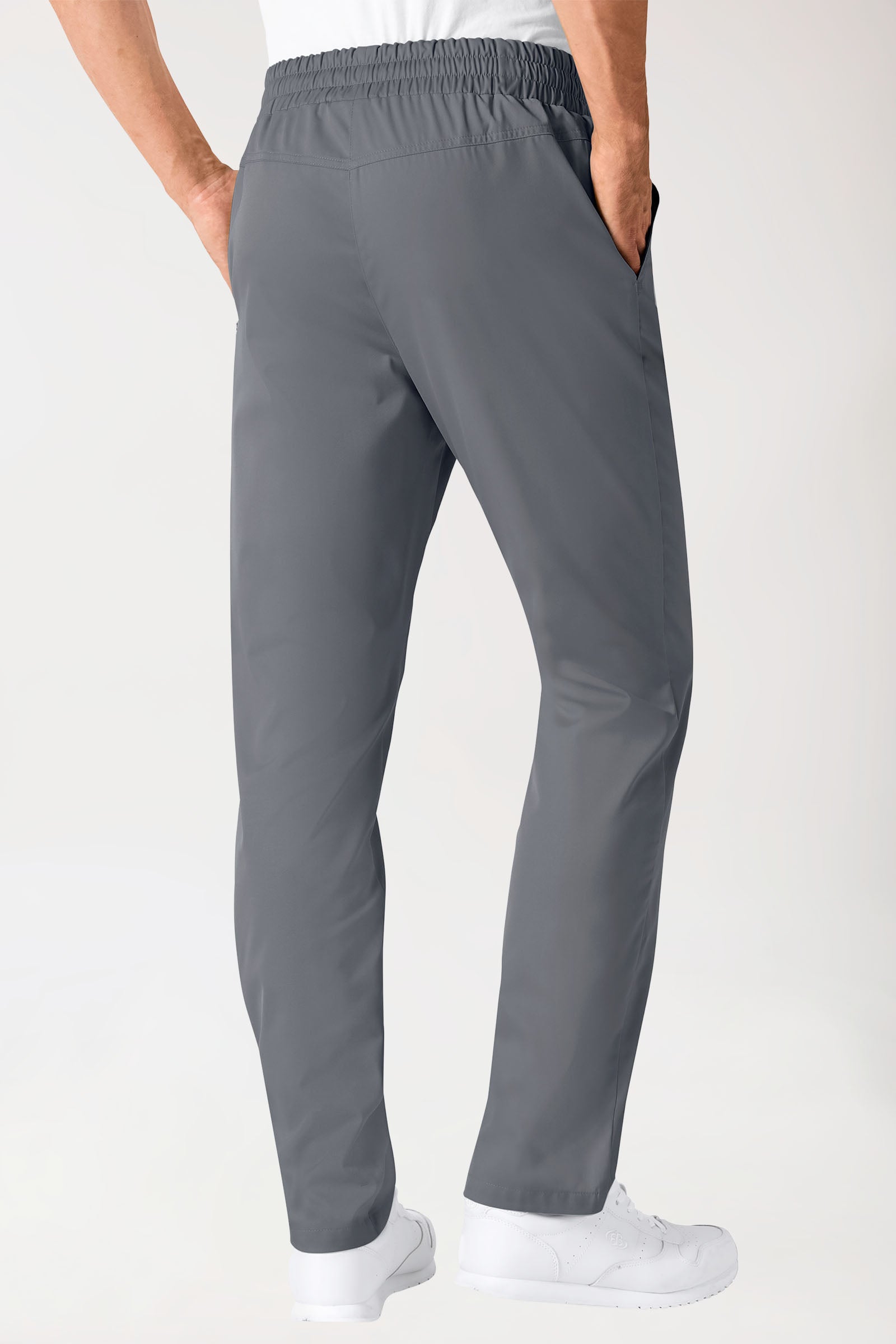 broek uniseks - hoge boord steengrijs