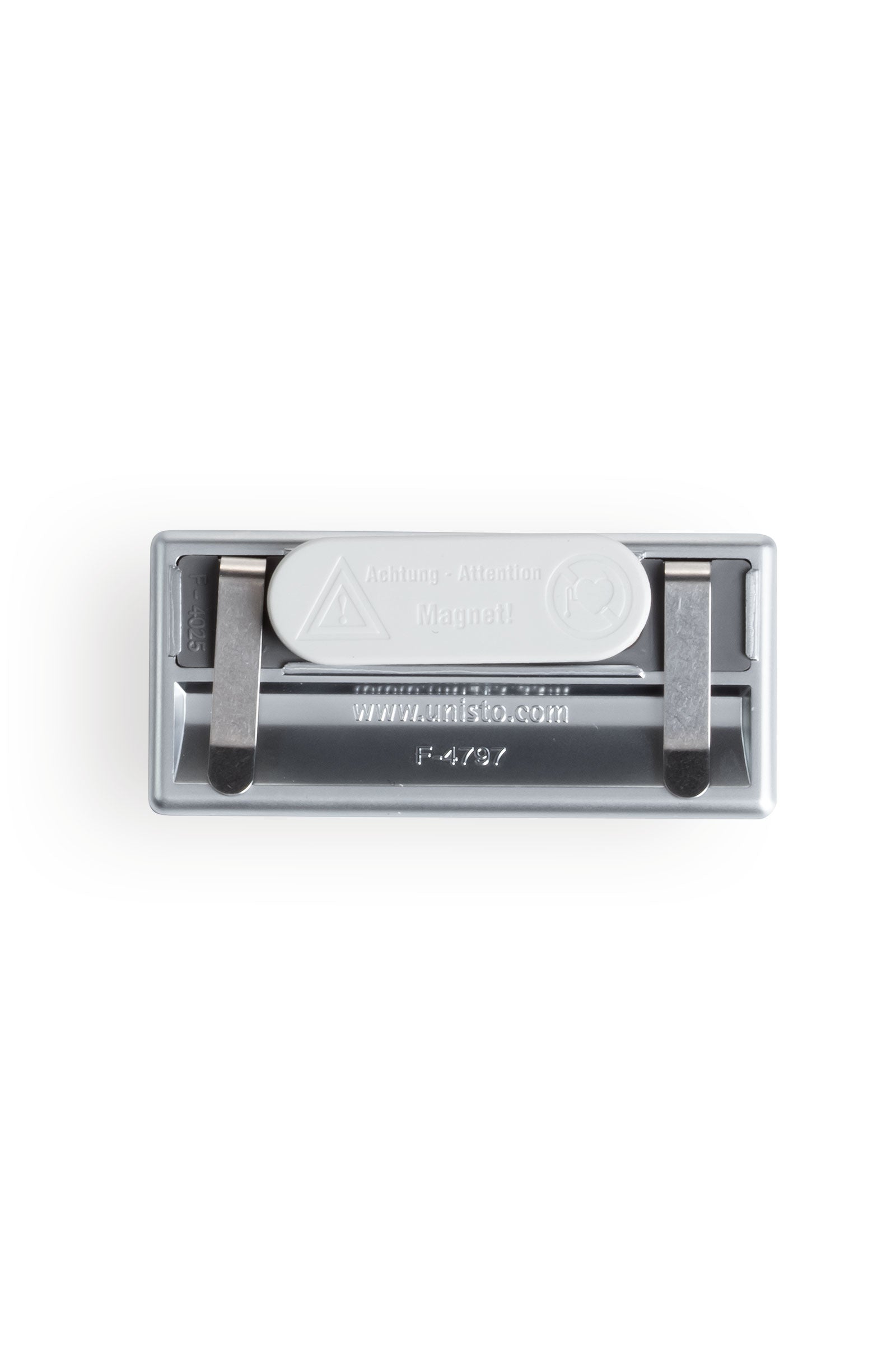 magnetische transparante naamplaatjes 7x3 cm