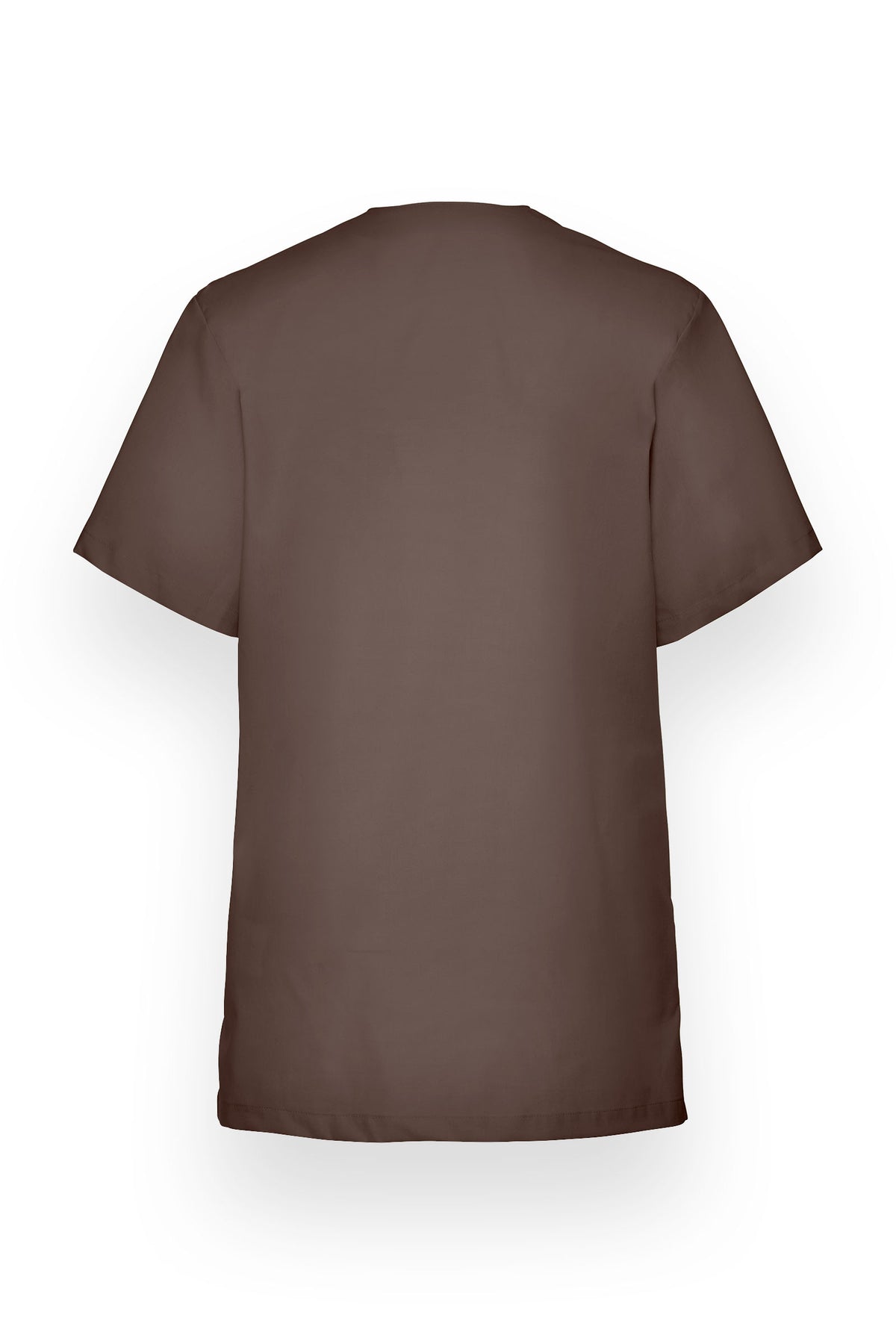 Stretch oversteektuniek unisex - V-hals deep taupe