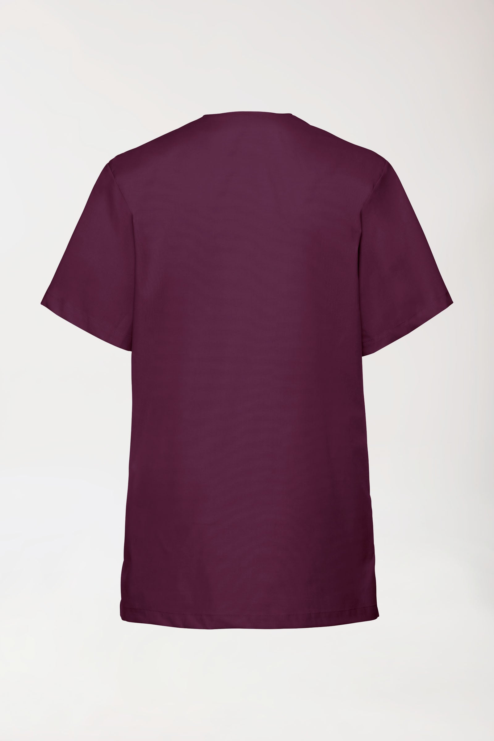 Stretch oversteektuniek unisex - V-hals pruimen