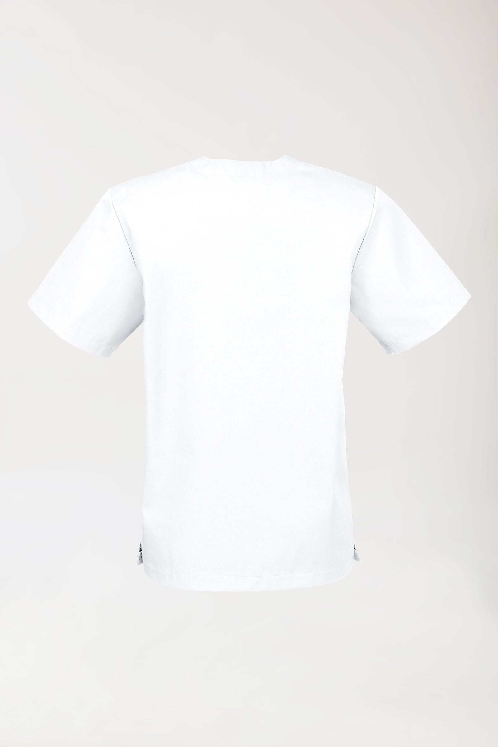 Stretch oversteektuniek heren - V-hals wit