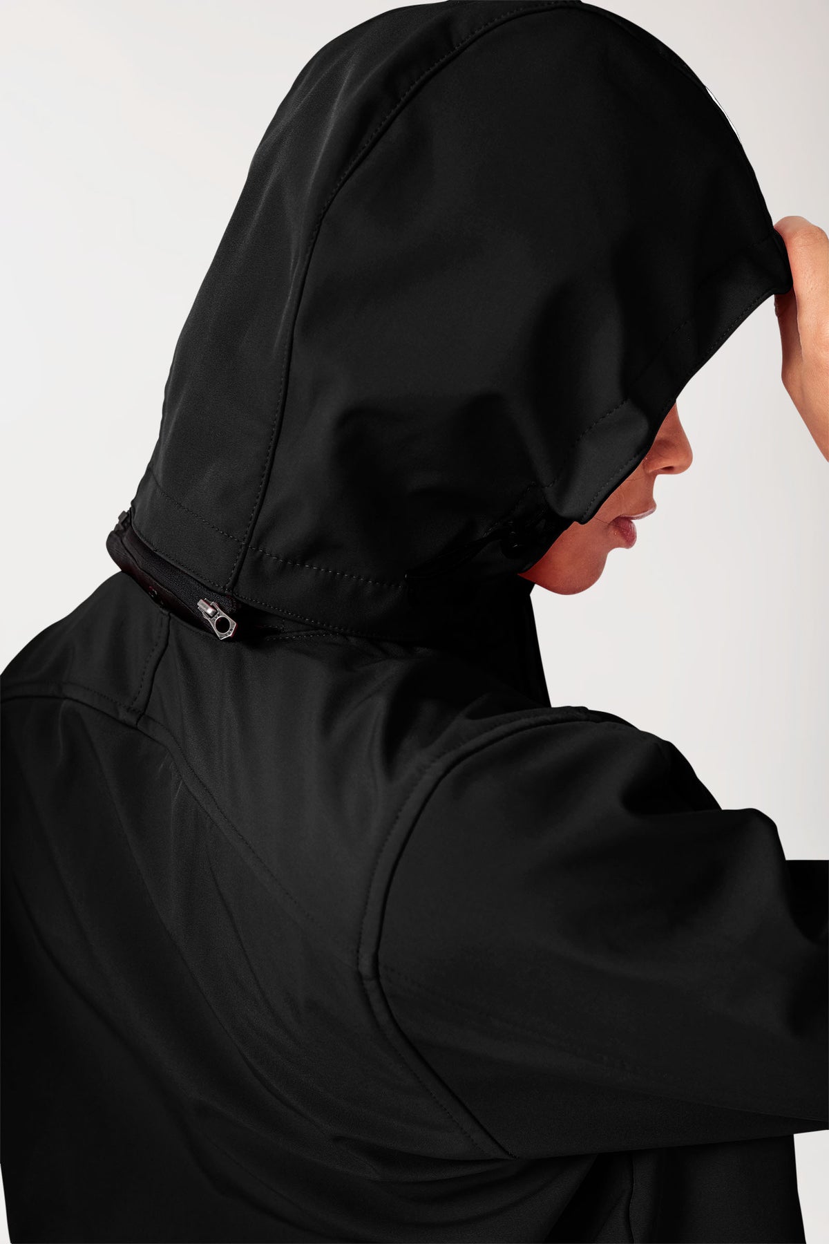 Softshell jassen unisex - met capuchon zwart