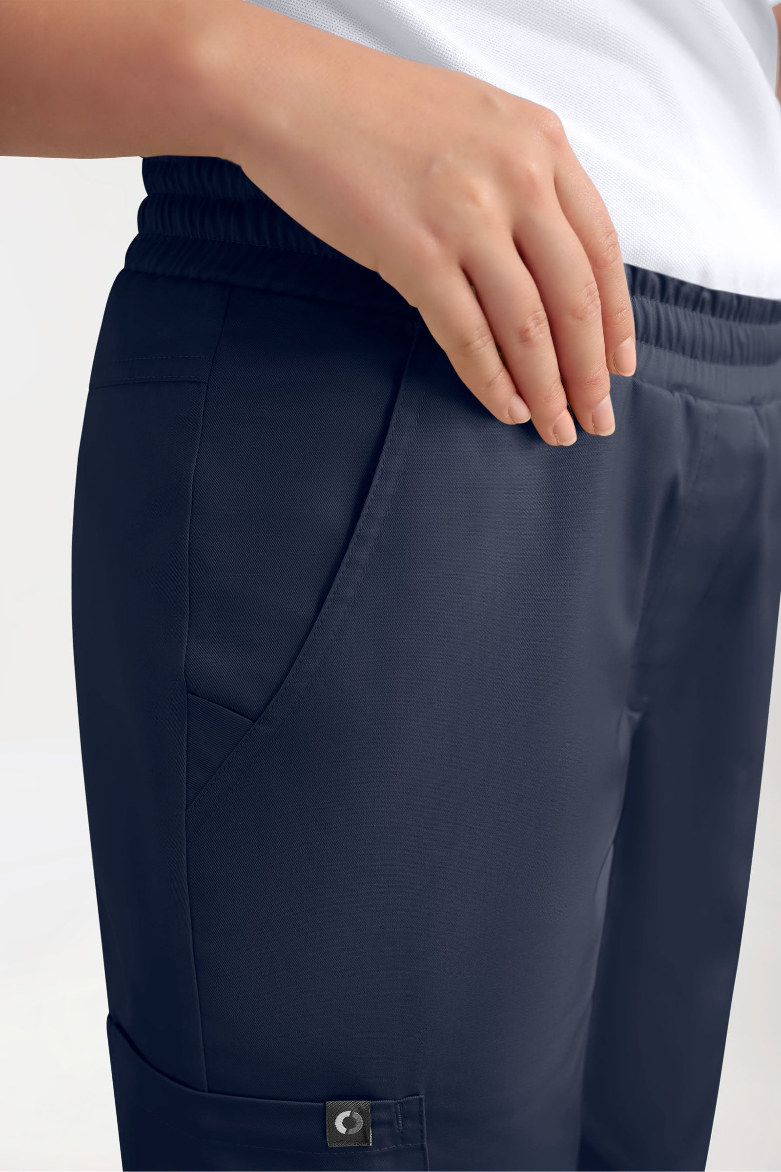 GREEN Stretch broek dames - joggingbroek style navy