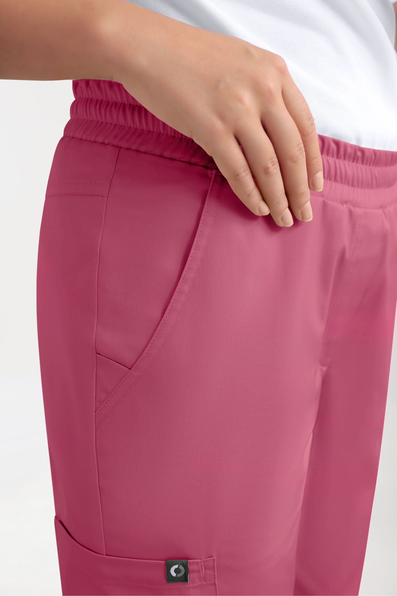 GREEN Stretch broek dames - joggingbroek style oud rose