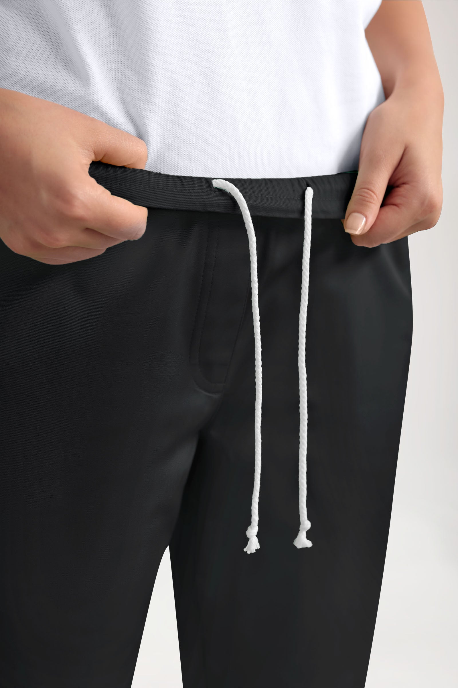 GREEN Stretch broek dames - joggingbroek style zwart