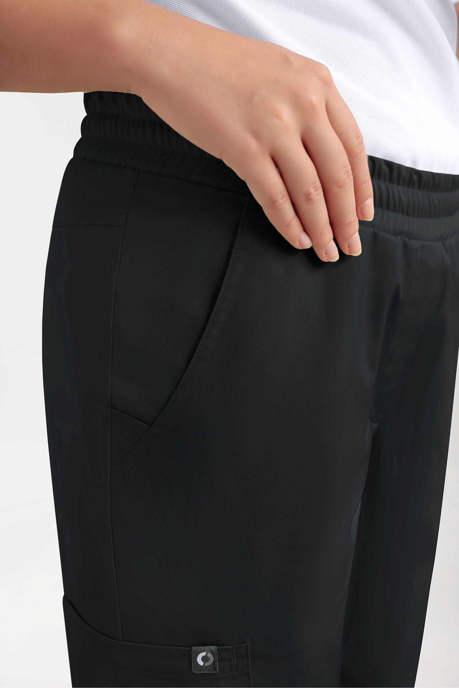 GREEN Stretch broek dames - joggingbroek style zwart