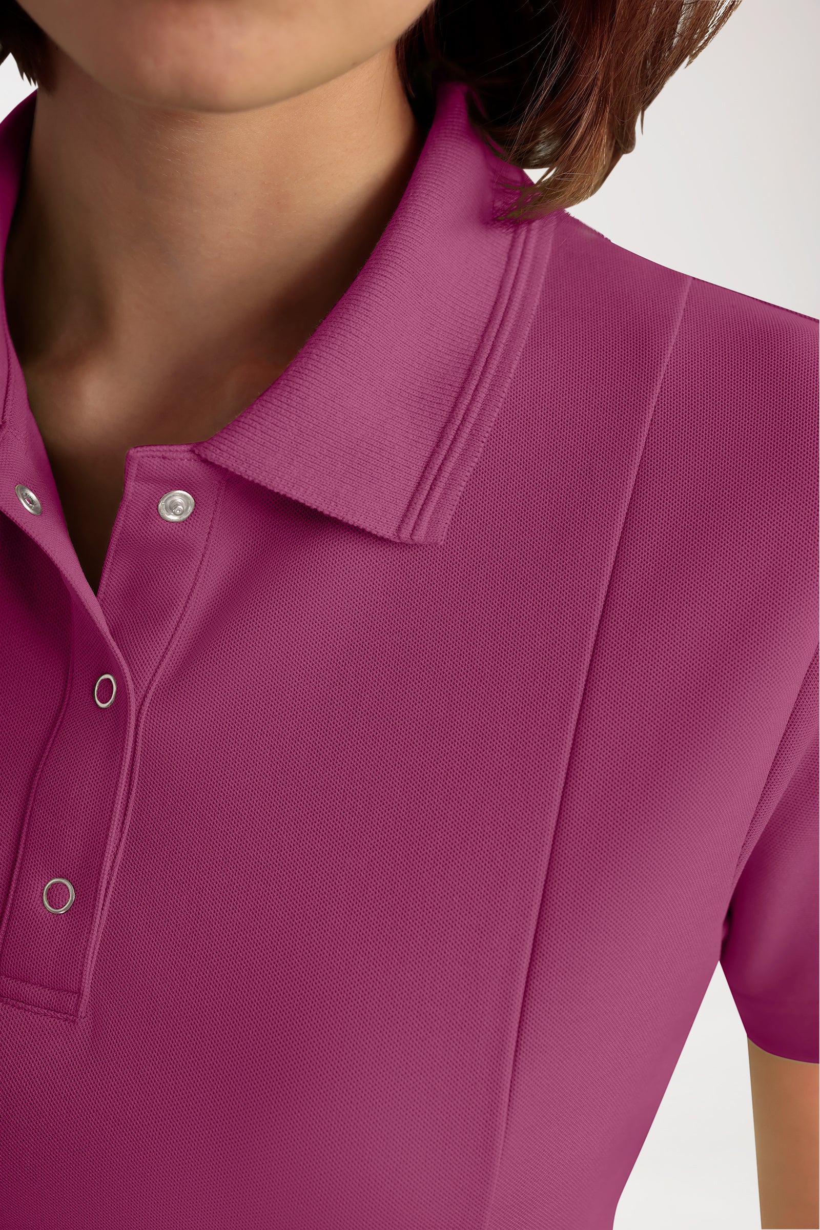 COMFY FLEX Stretch oversteektuniek dames - polokraag berry