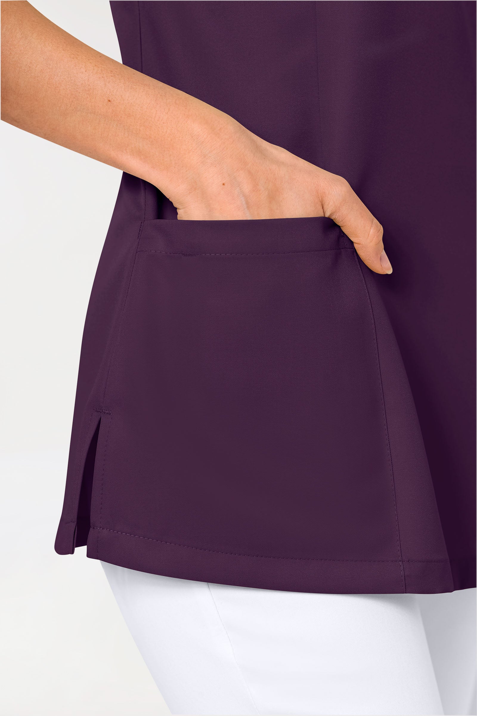 GREEN oversteektuniek dames - V-hals black berry