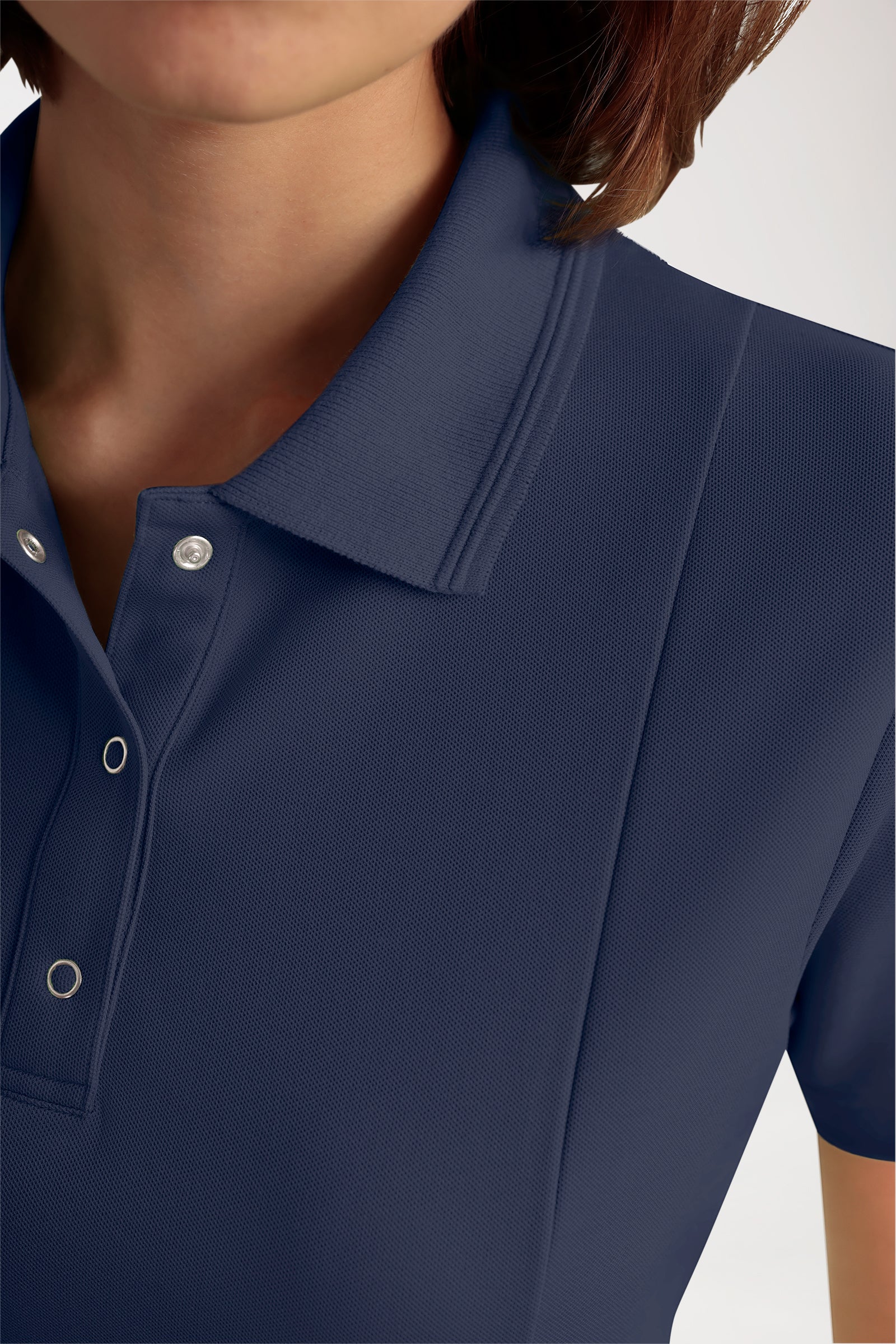 COMFY FLEX Stretch oversteektuniek dames - polokraag navy