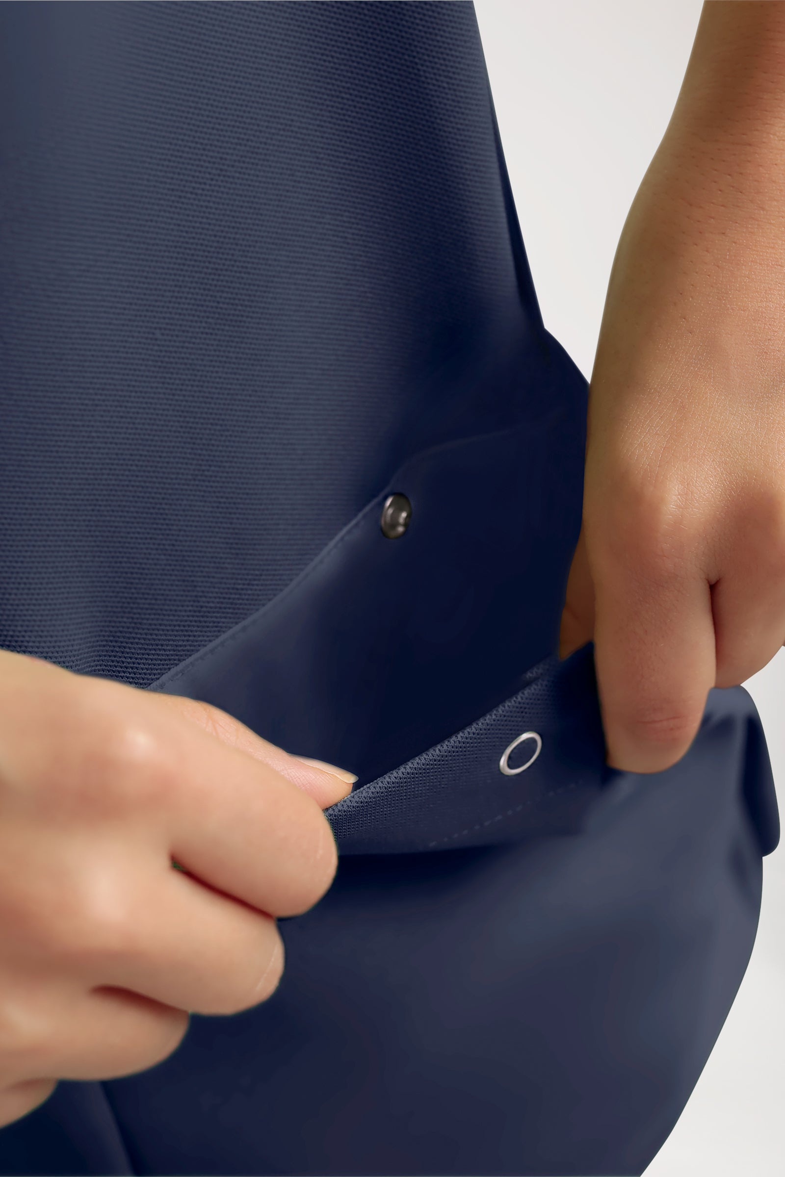COMFY FLEX Stretch oversteektuniek dames - polokraag navy