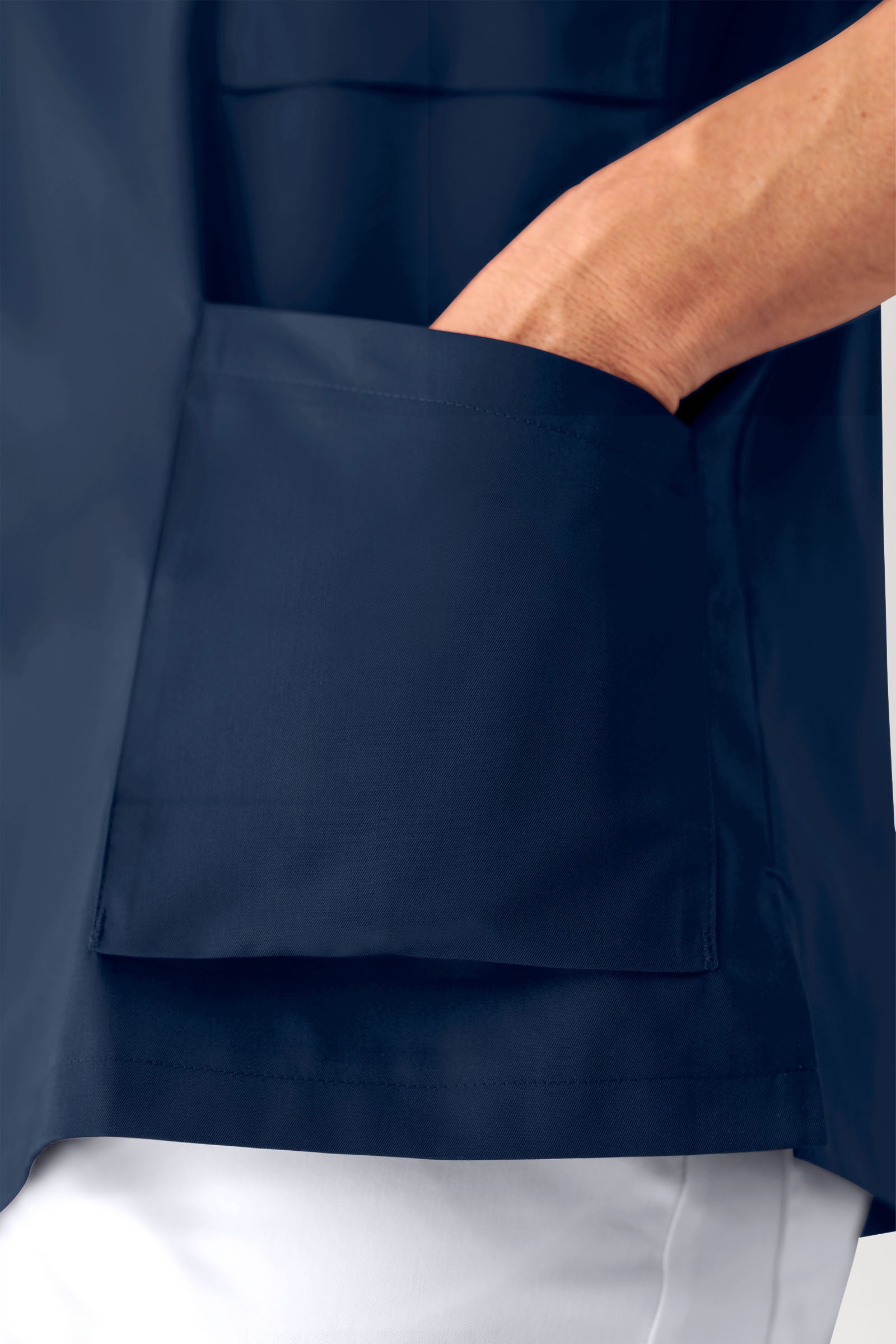 Damestuniek - V-hals navy
