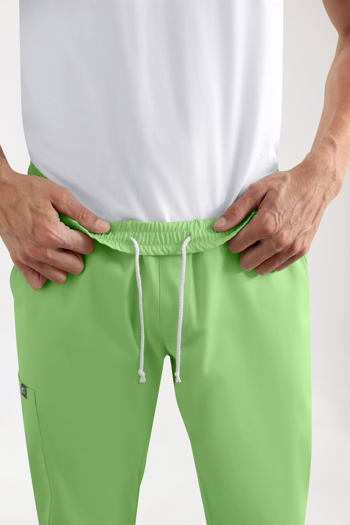 CORE cargo broek heren- joggingbroek style appelgroen