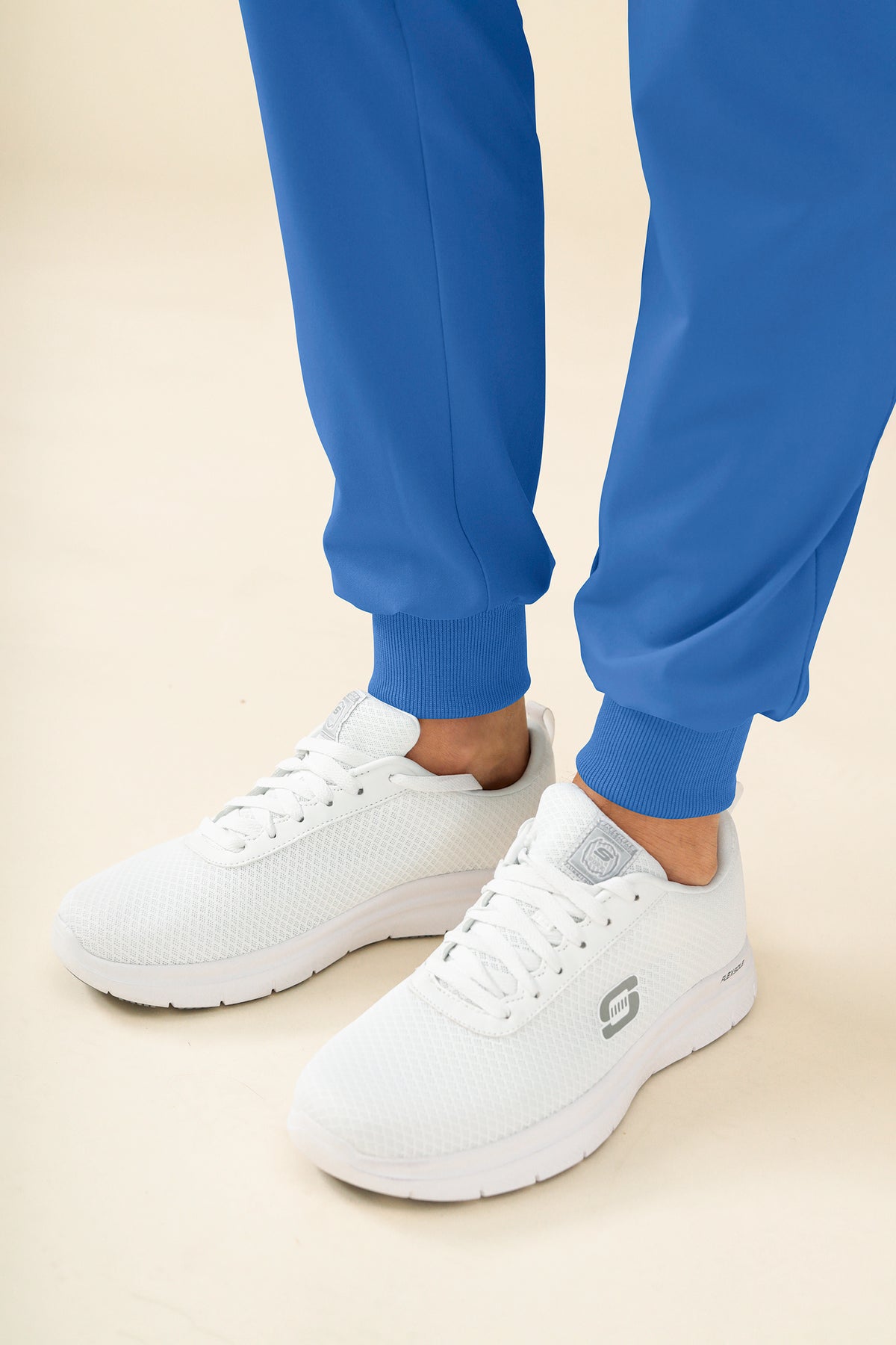 KAERE broek heren - zoom met elastische boord en beenzak blauw