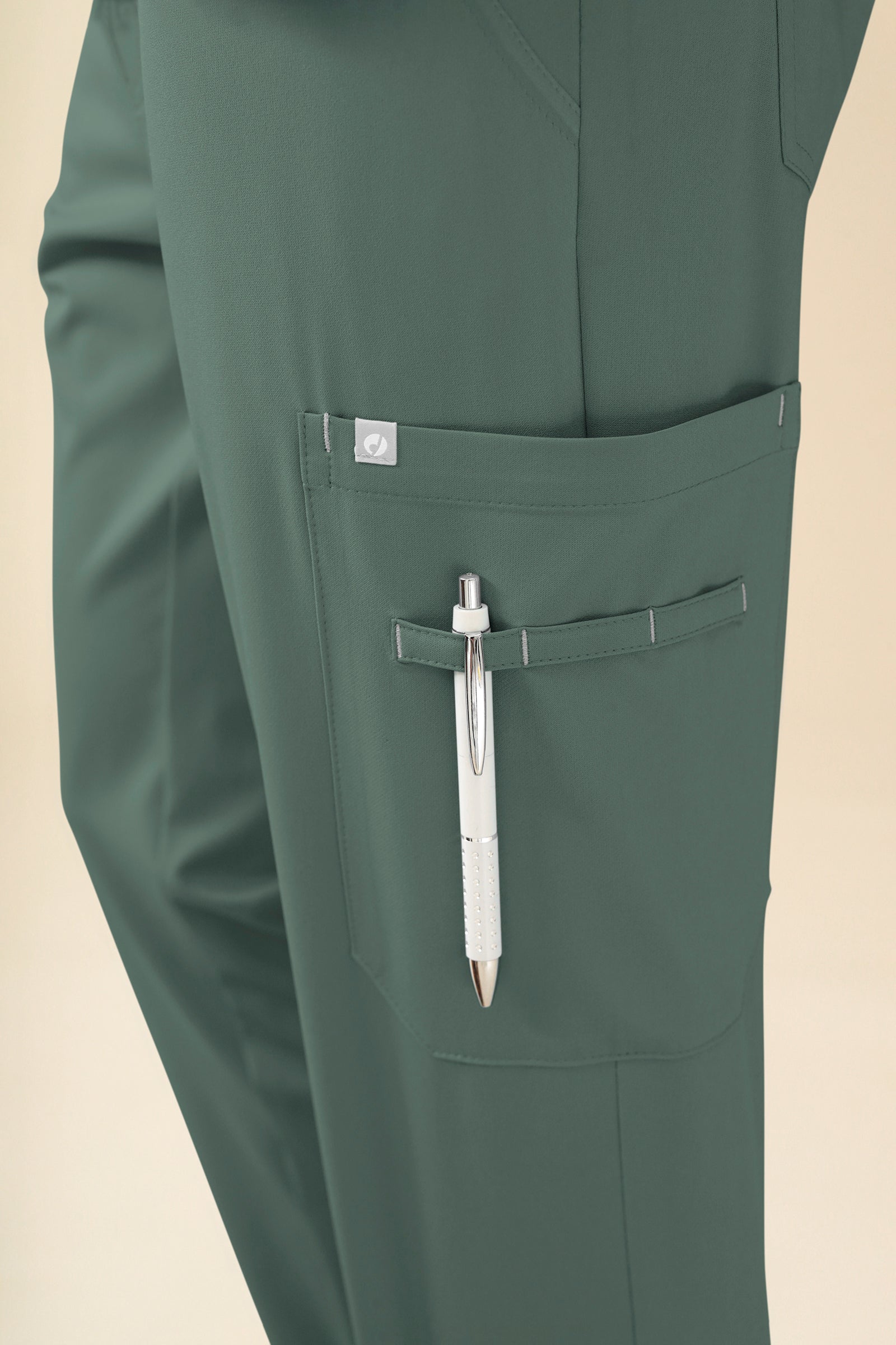 KAERE broek heren - met beenzak donkergroen