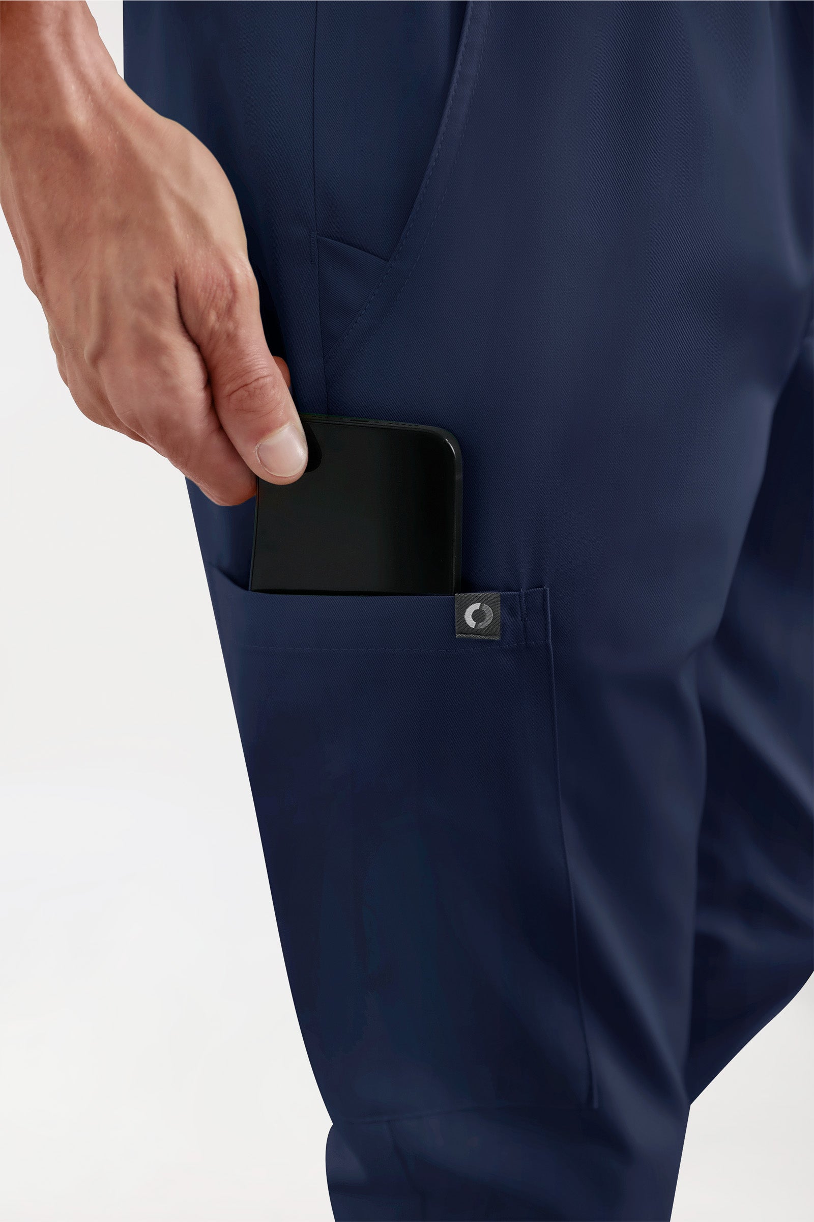 GREEN Stretch broek heren - joggingbroek style navy