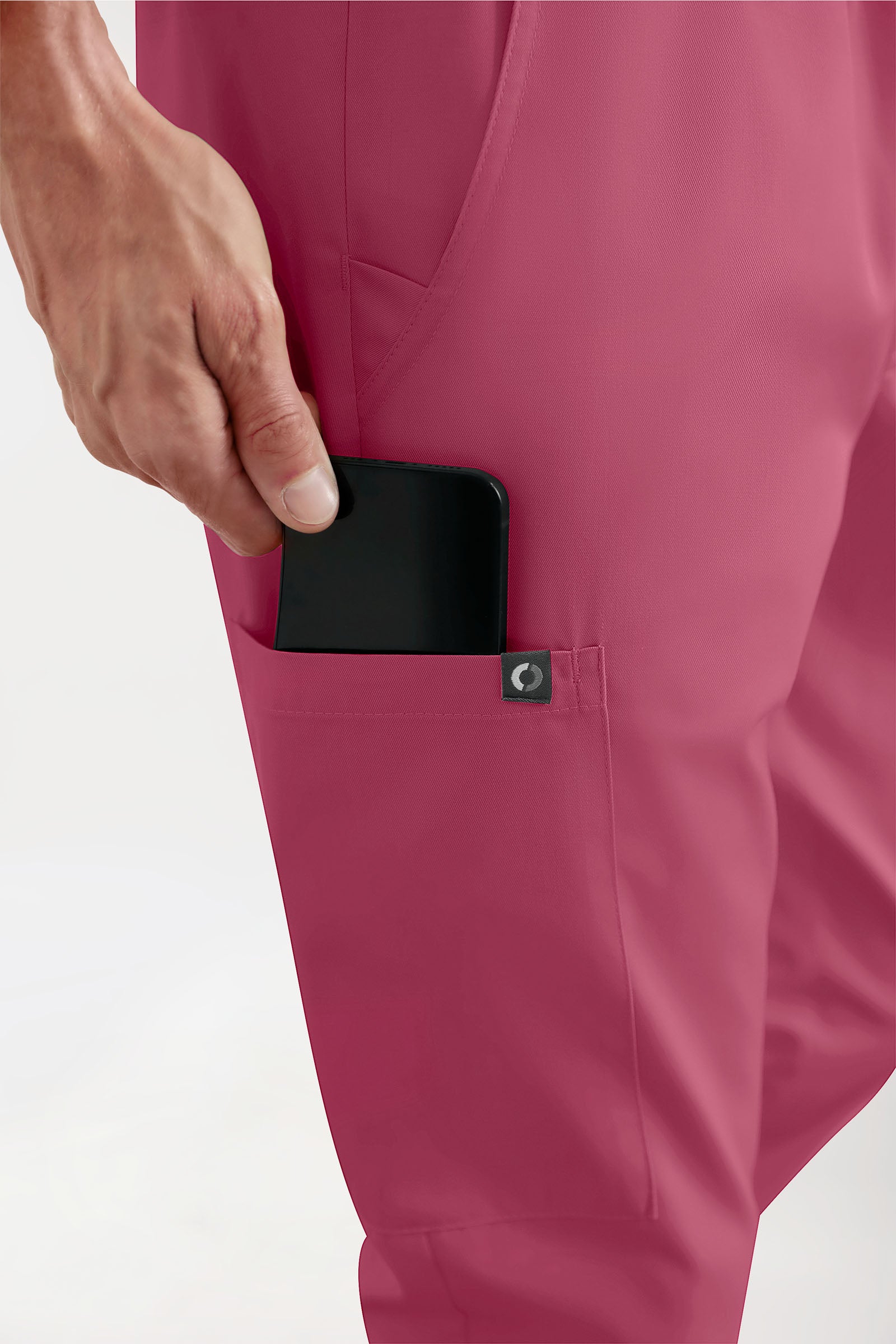 GREEN Stretch broek heren - joggingbroek style oud rose