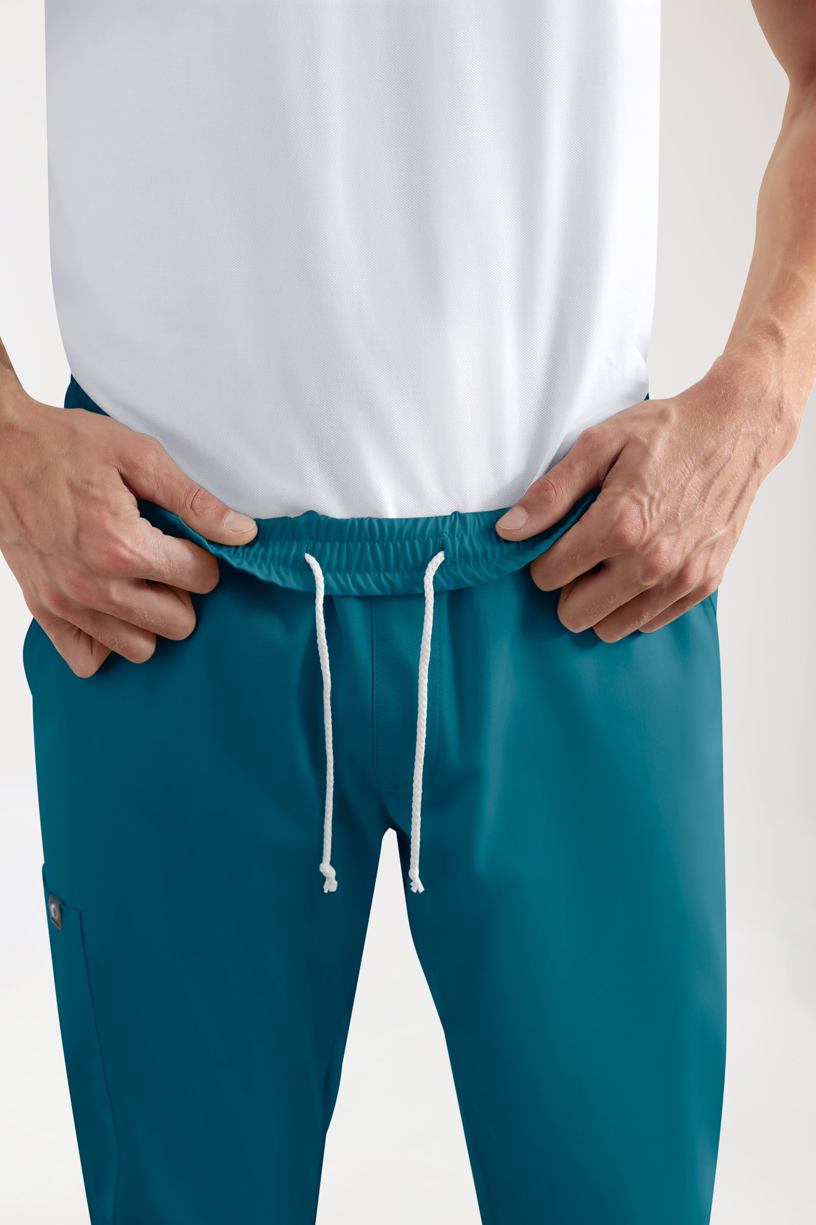 CORE cargo broek heren- joggingbroek style petrol