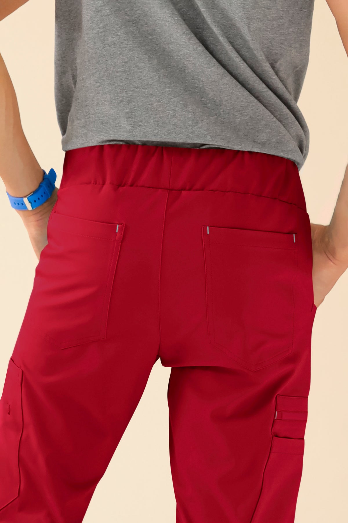 KAERE broek heren - met beenzak rood