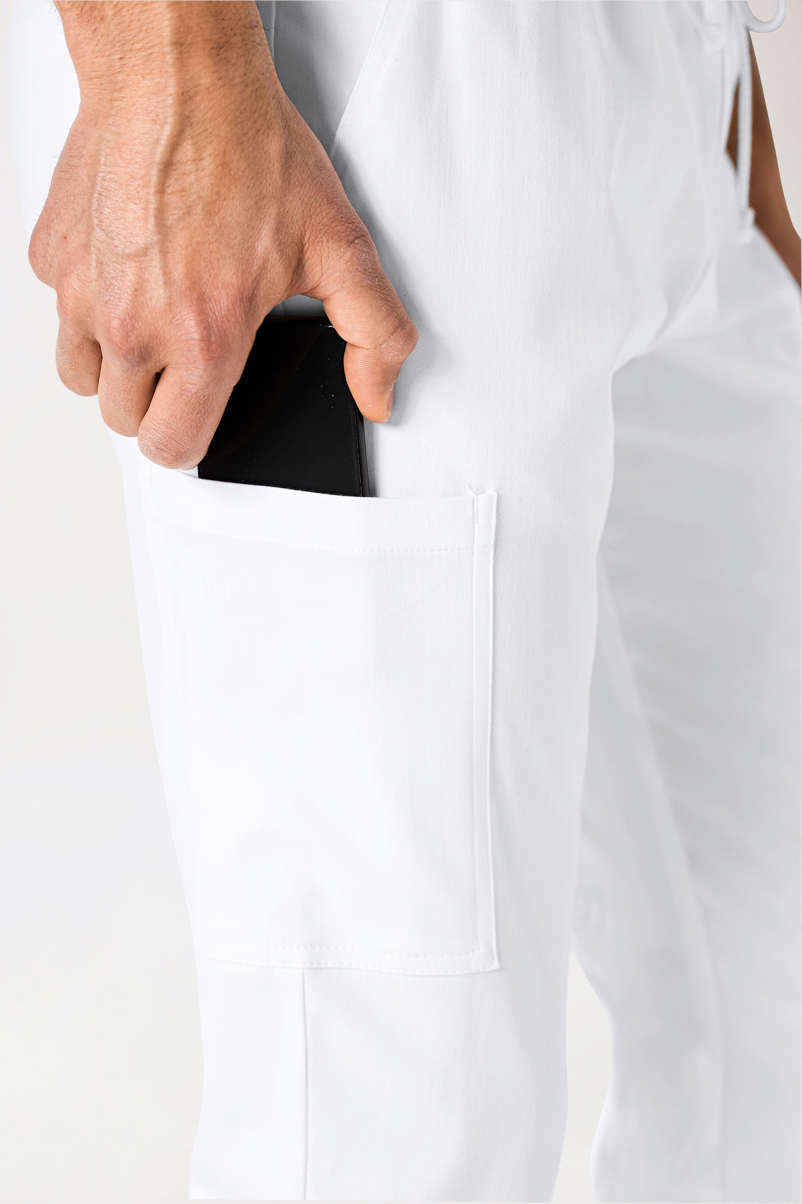 COMFY FLEX broek heren - jogpants wit