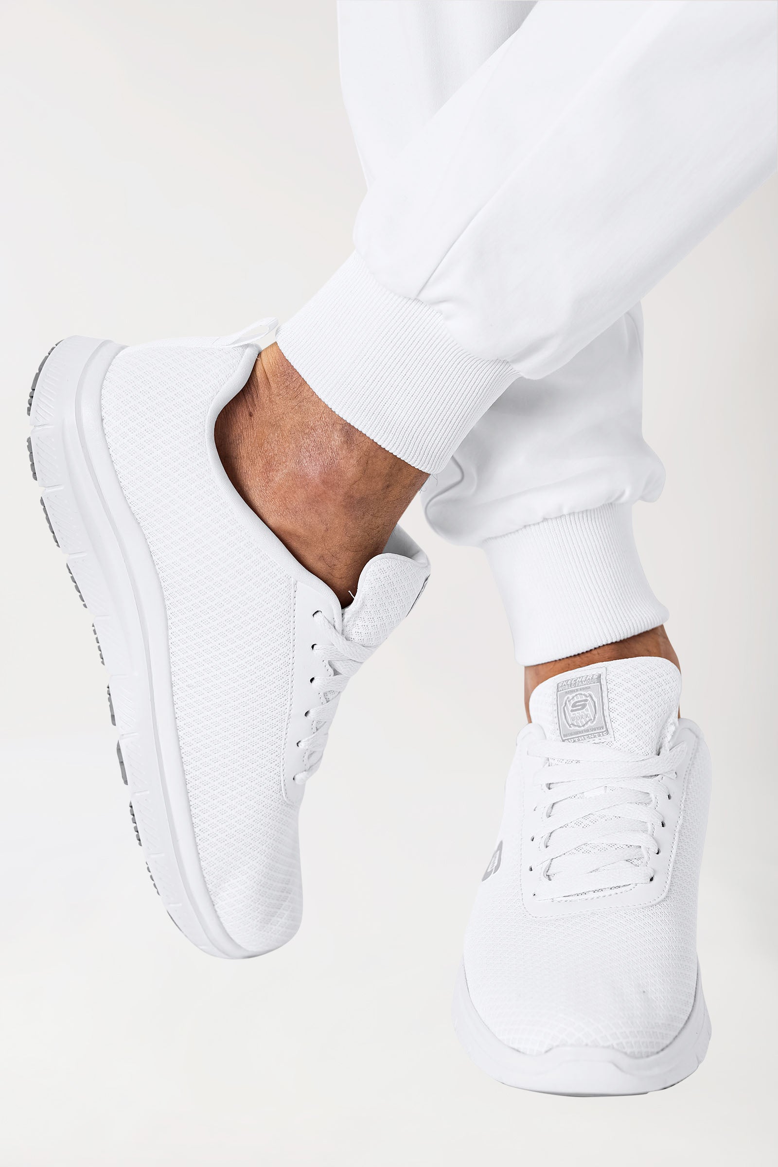 COMFY FLEX broek heren - jogpants wit