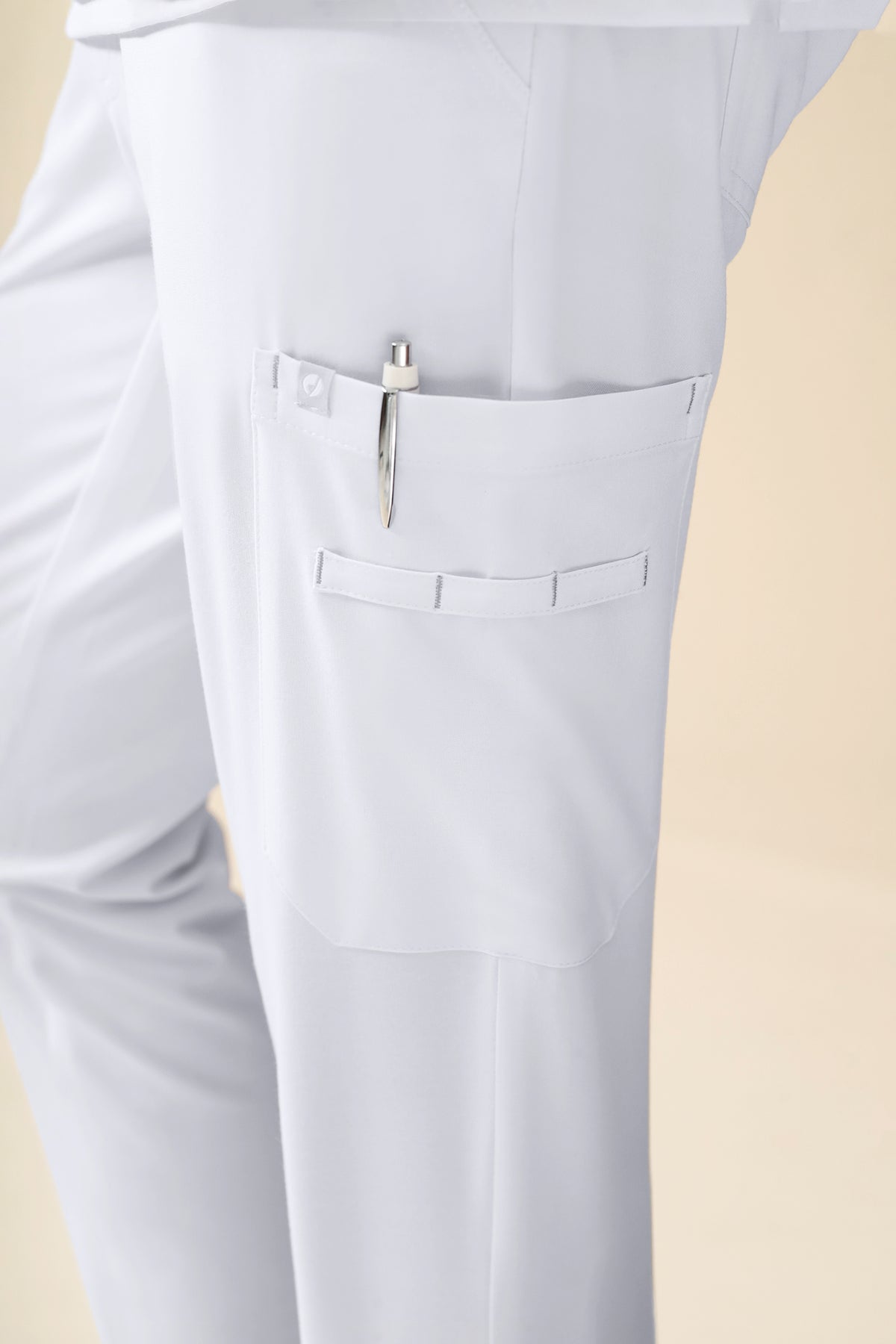 KAERE broek heren - met beenzak wit