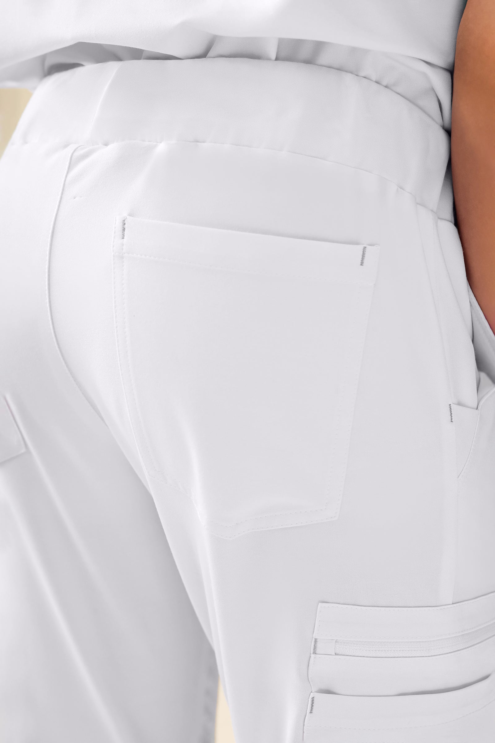 KAERE broek heren - korte maat met beenzak wit