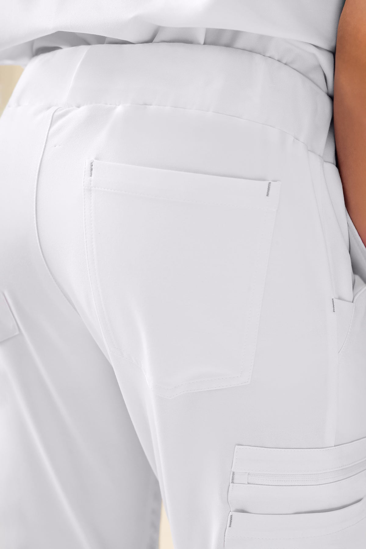 KAERE broek heren - korte maat met beenzak wit