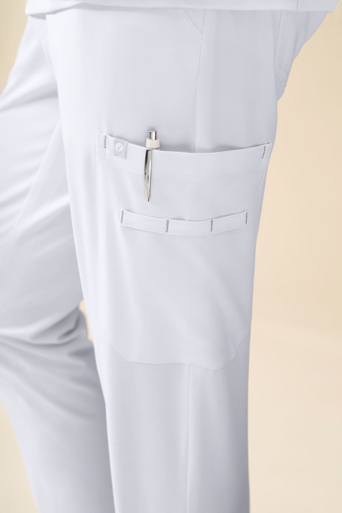 KAERE broek heren - korte maat met beenzak wit