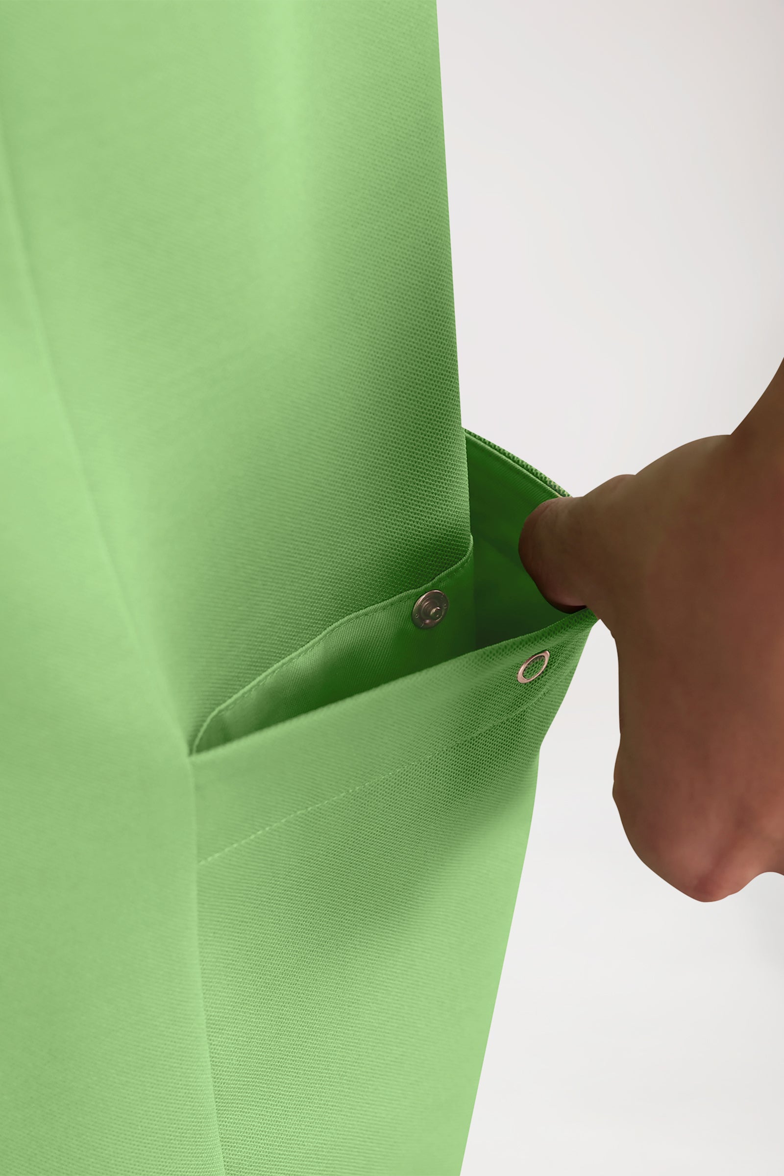 COMFY FLEX Stretch oversteektuniek heren - polokraag appelgroen