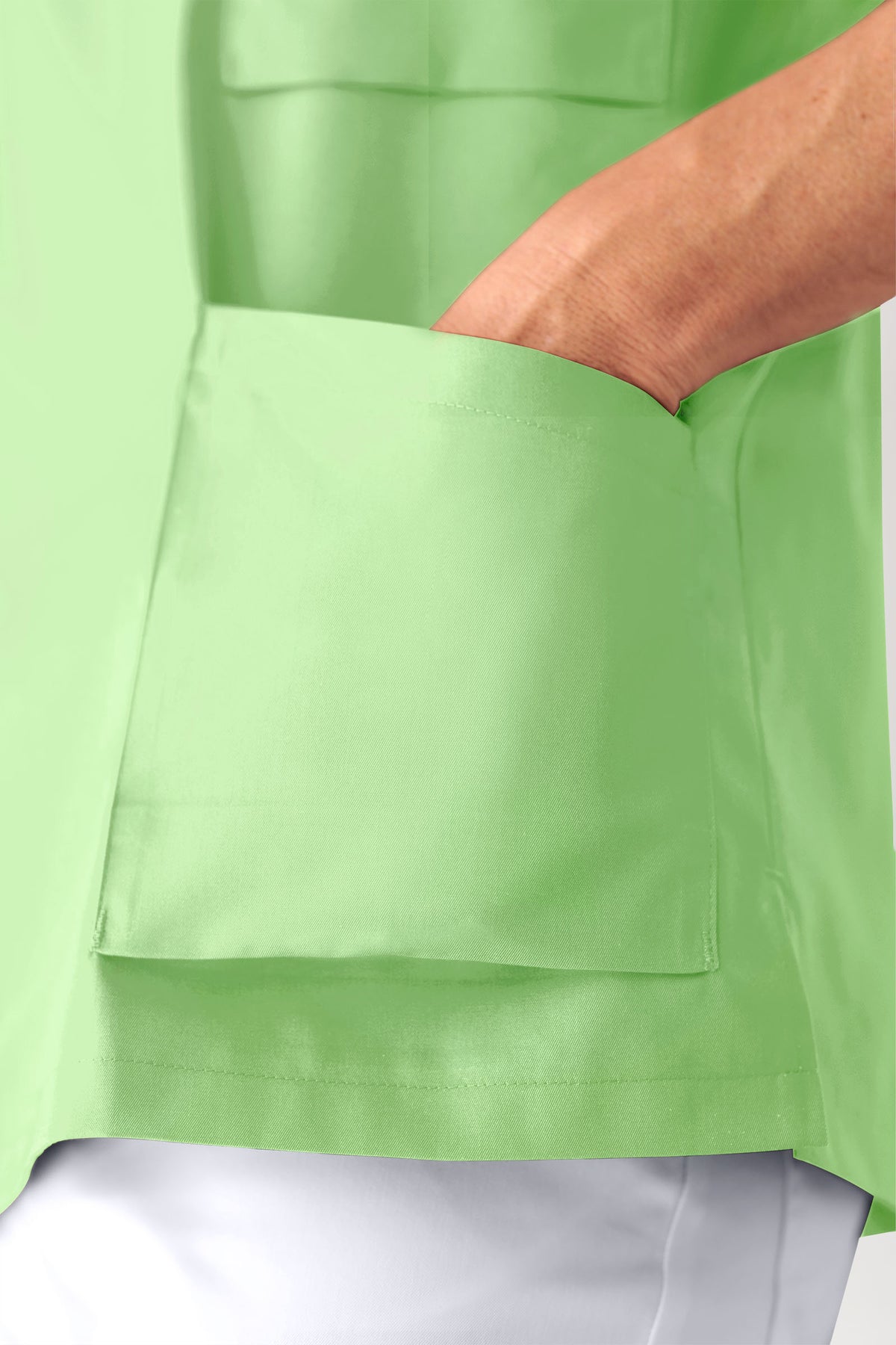 Herentuniek - V-hals appelgroen