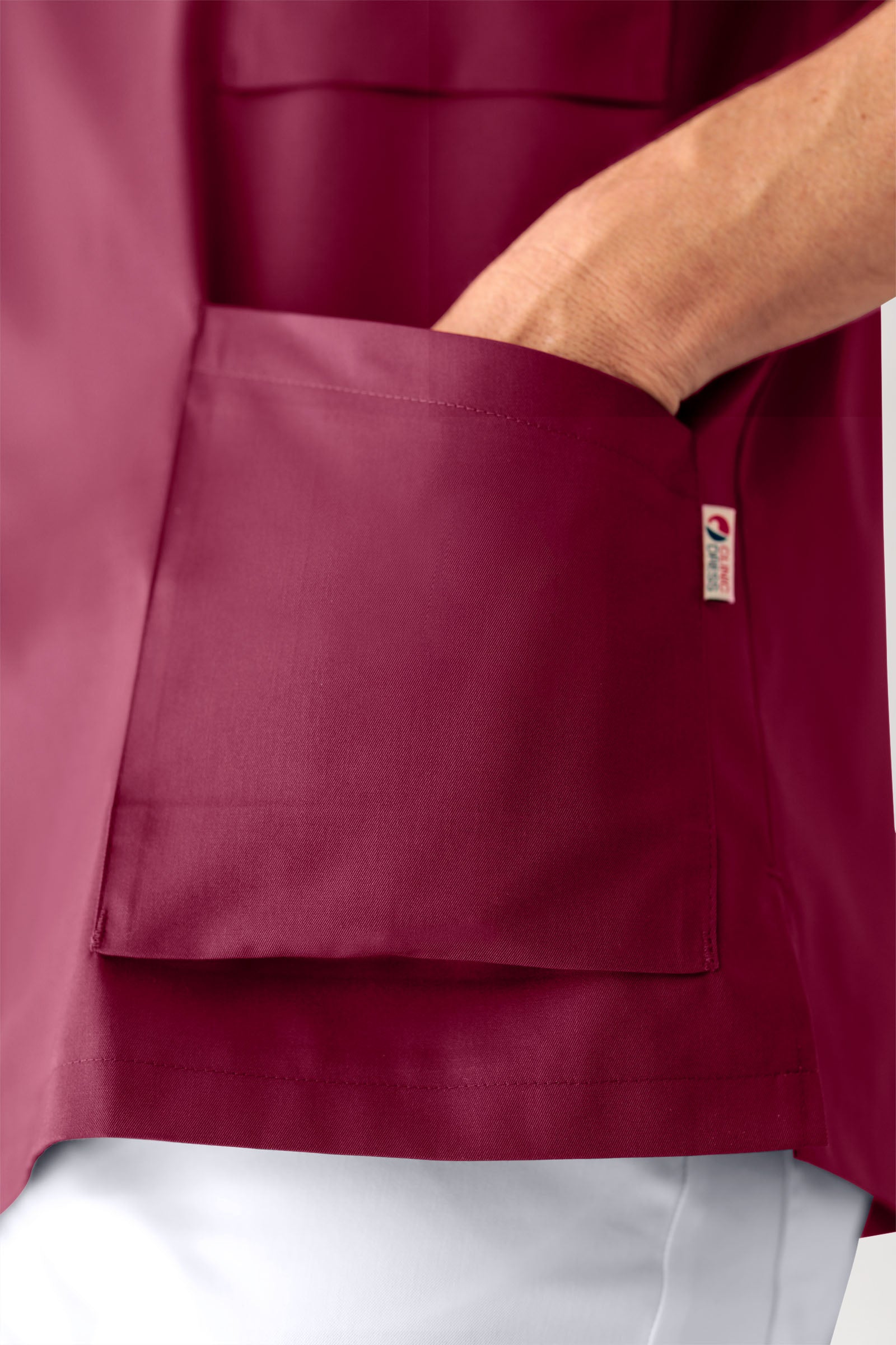 CORE oversteektuniek heren - V-hals bordeaux