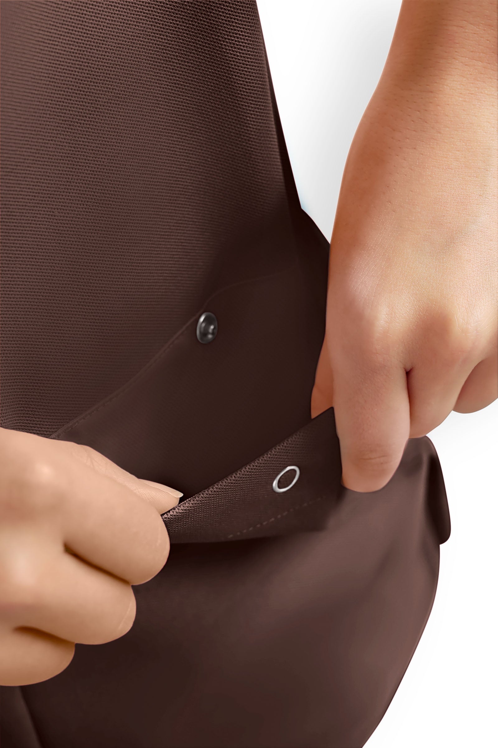 COMFY FLEX Stretch oversteektuniek heren - polokraag coffee