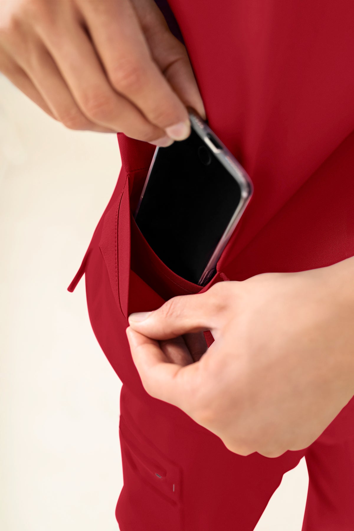 KAERE oversteektuniek heren - V-hals rood