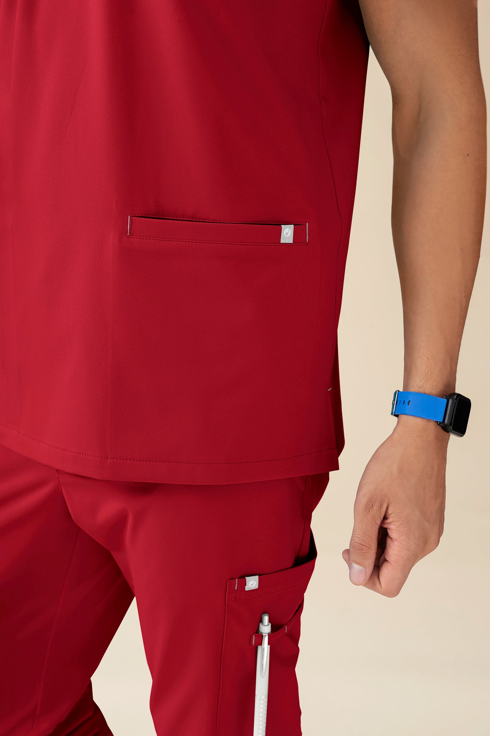 KAERE oversteektuniek heren - V-hals rood