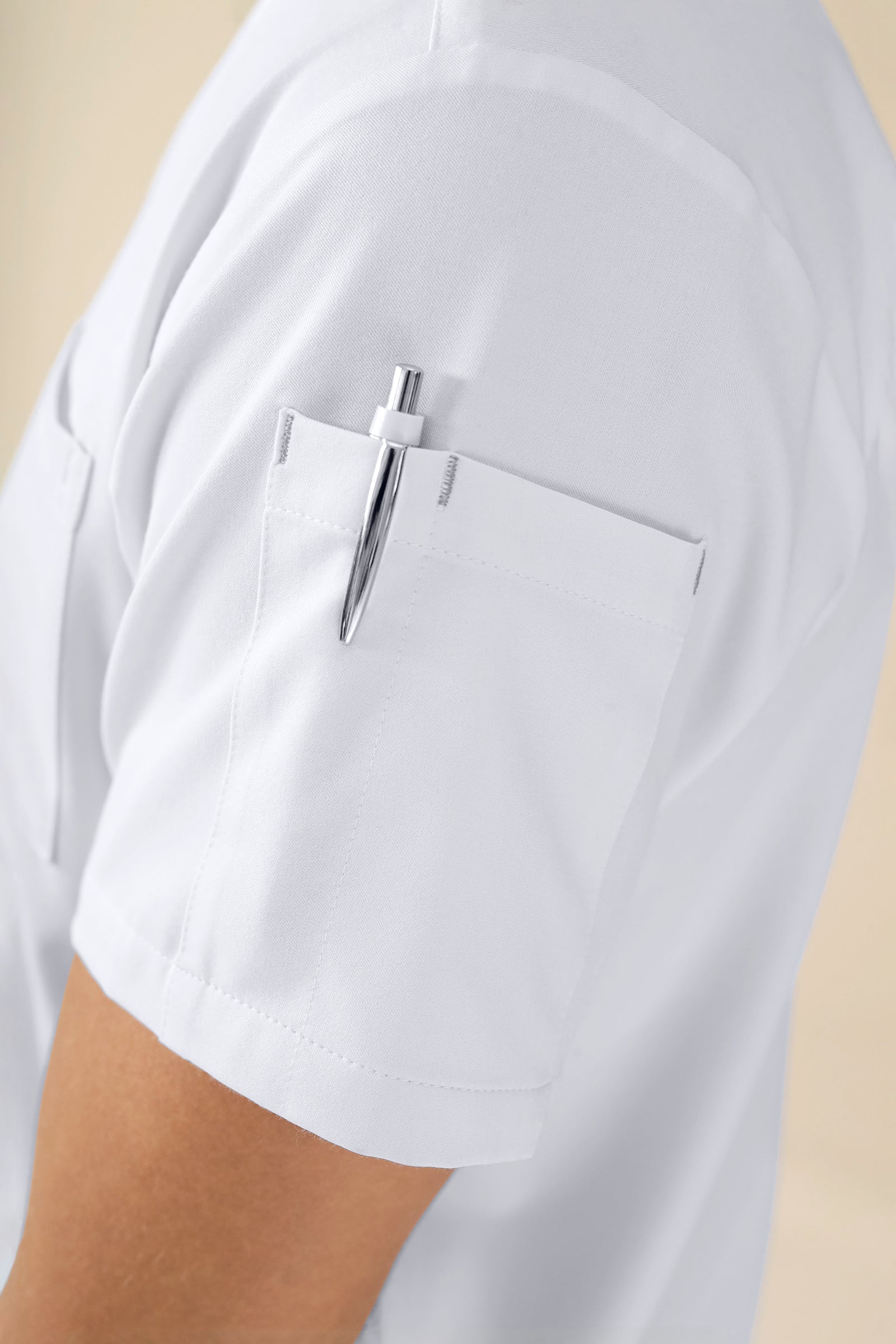 KAERE oversteektuniek heren - V-hals wit