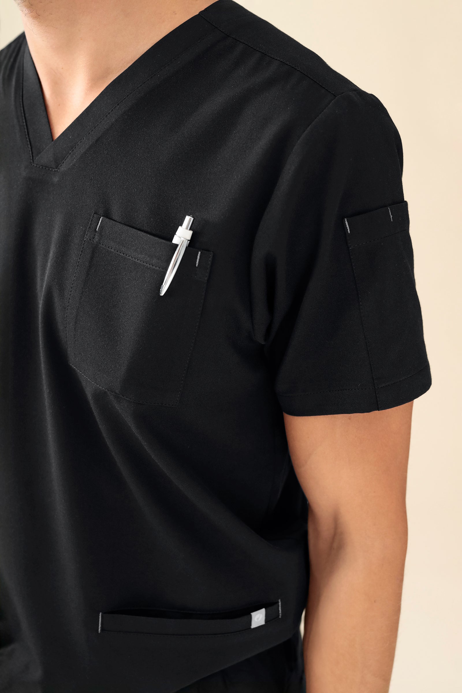 KAERE oversteektuniek heren -3-pack- v-hals zwart