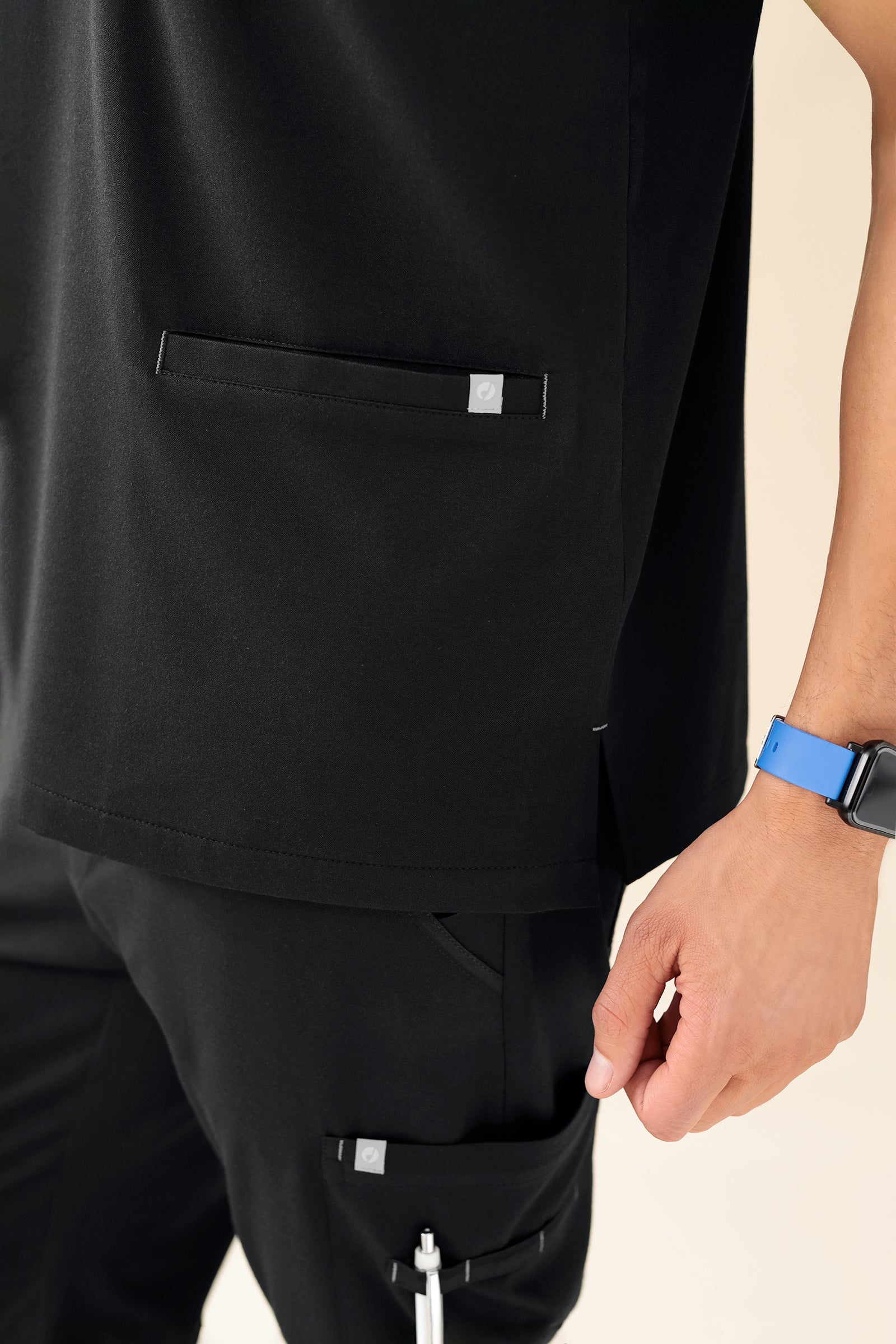 KAERE oversteektuniek heren -3-pack- v-hals zwart