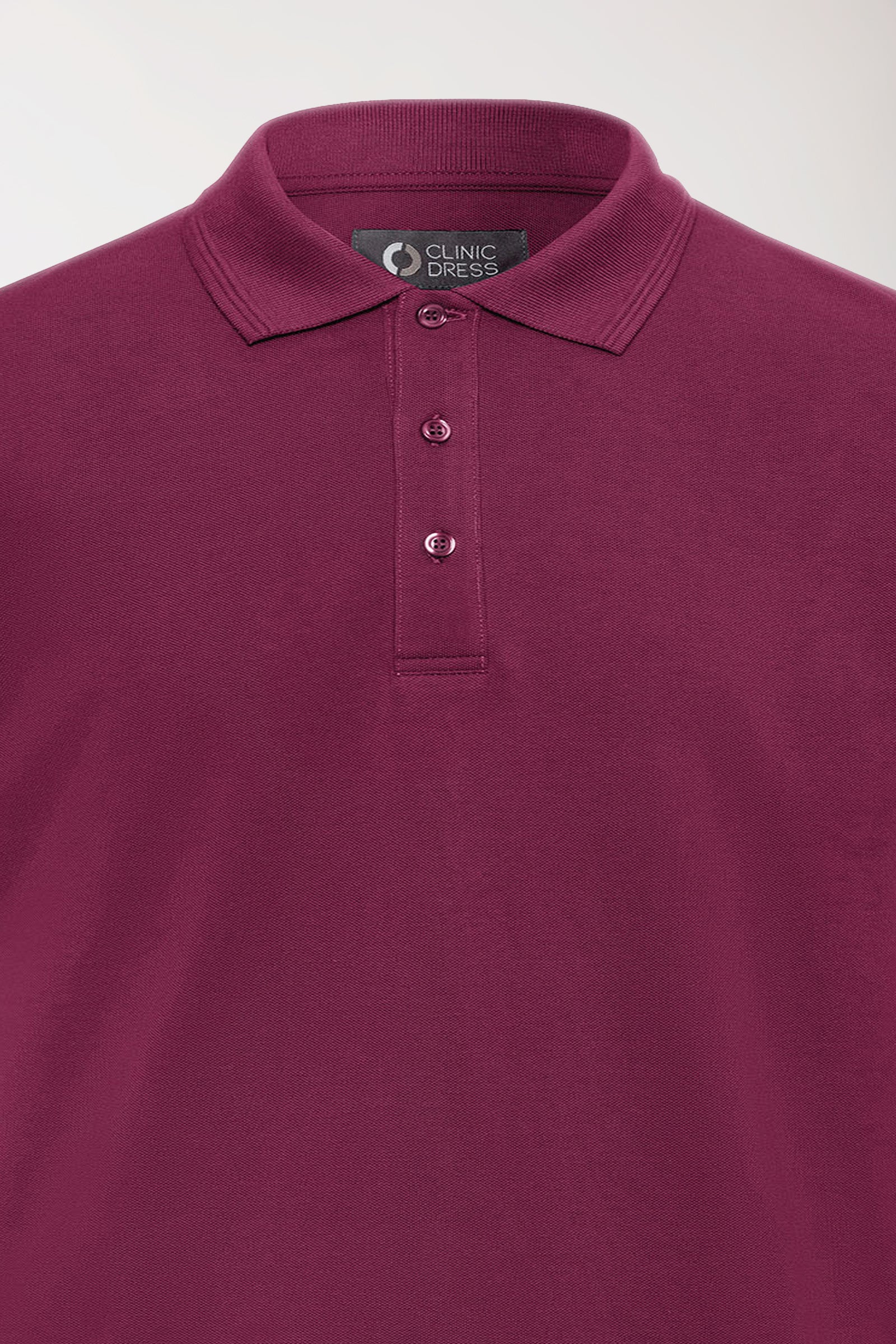 COMFY FLEX stretch shirt heren - polokraag berry