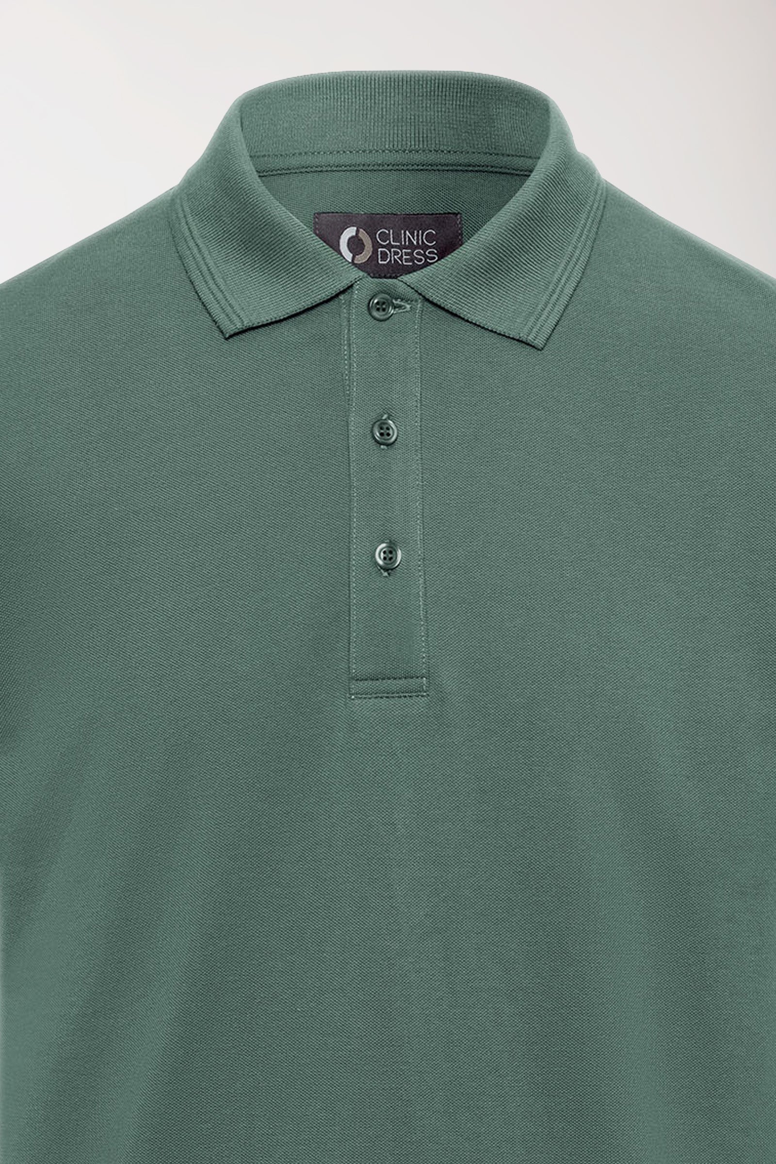 COMFY FLEX stretch shirt heren - polokraag donkergroen