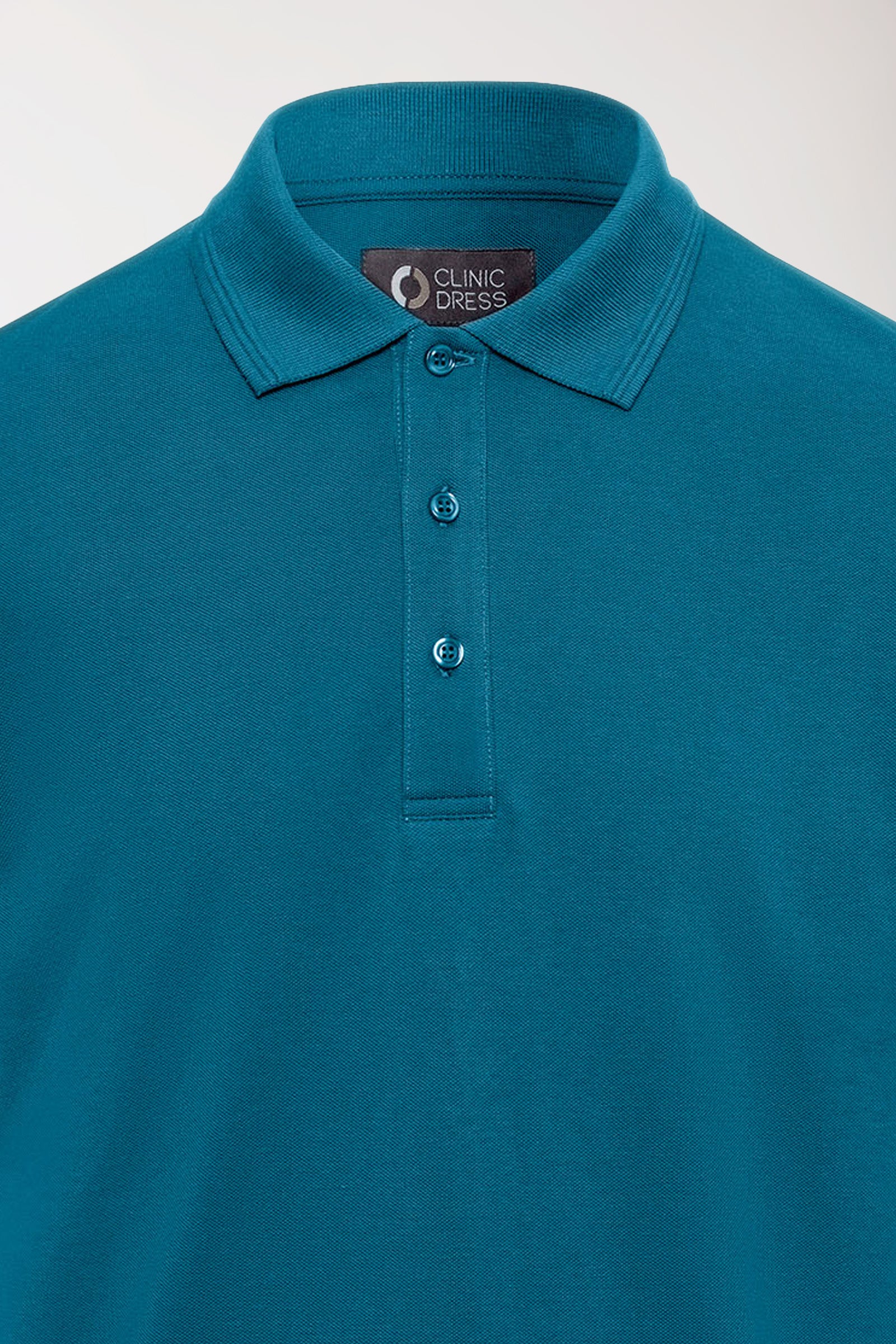 COMFY FLEX stretch shirt heren - polokraag petrol