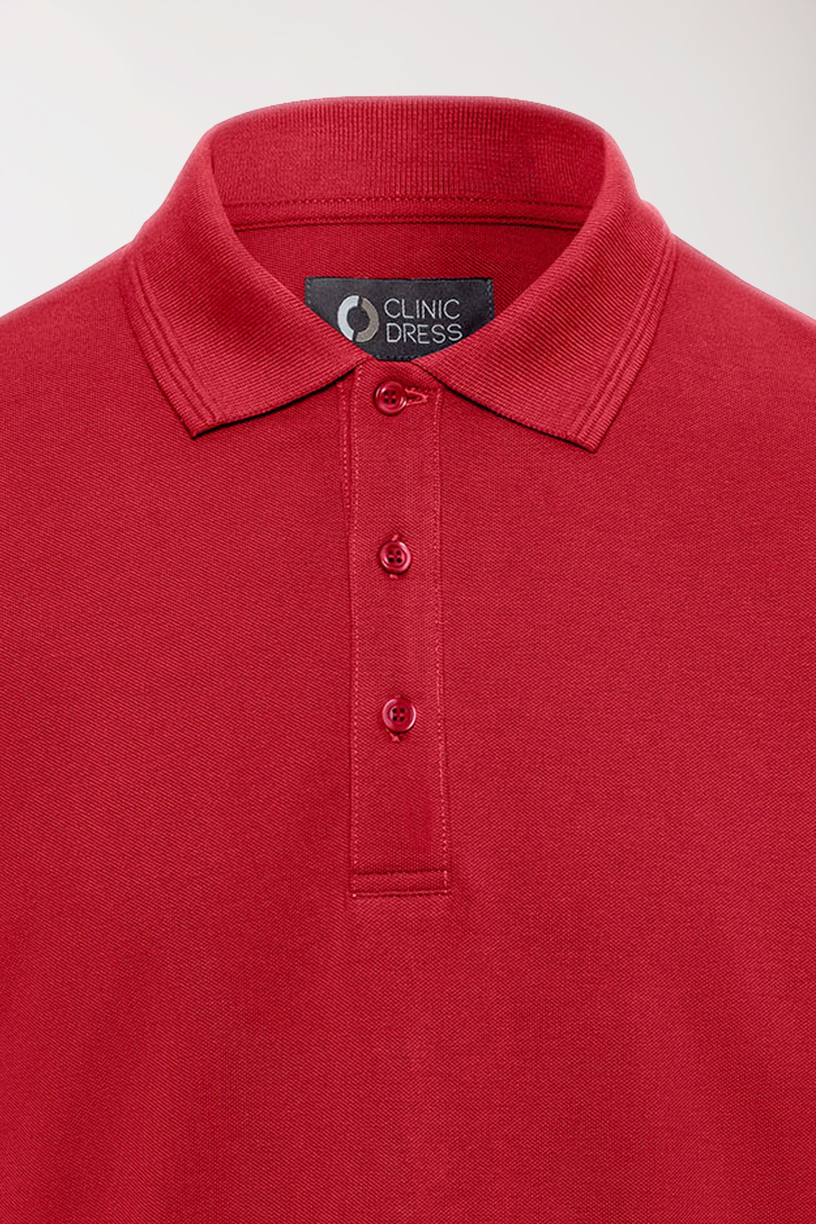 COMFY FLEX stretch shirt heren - polokraag rood