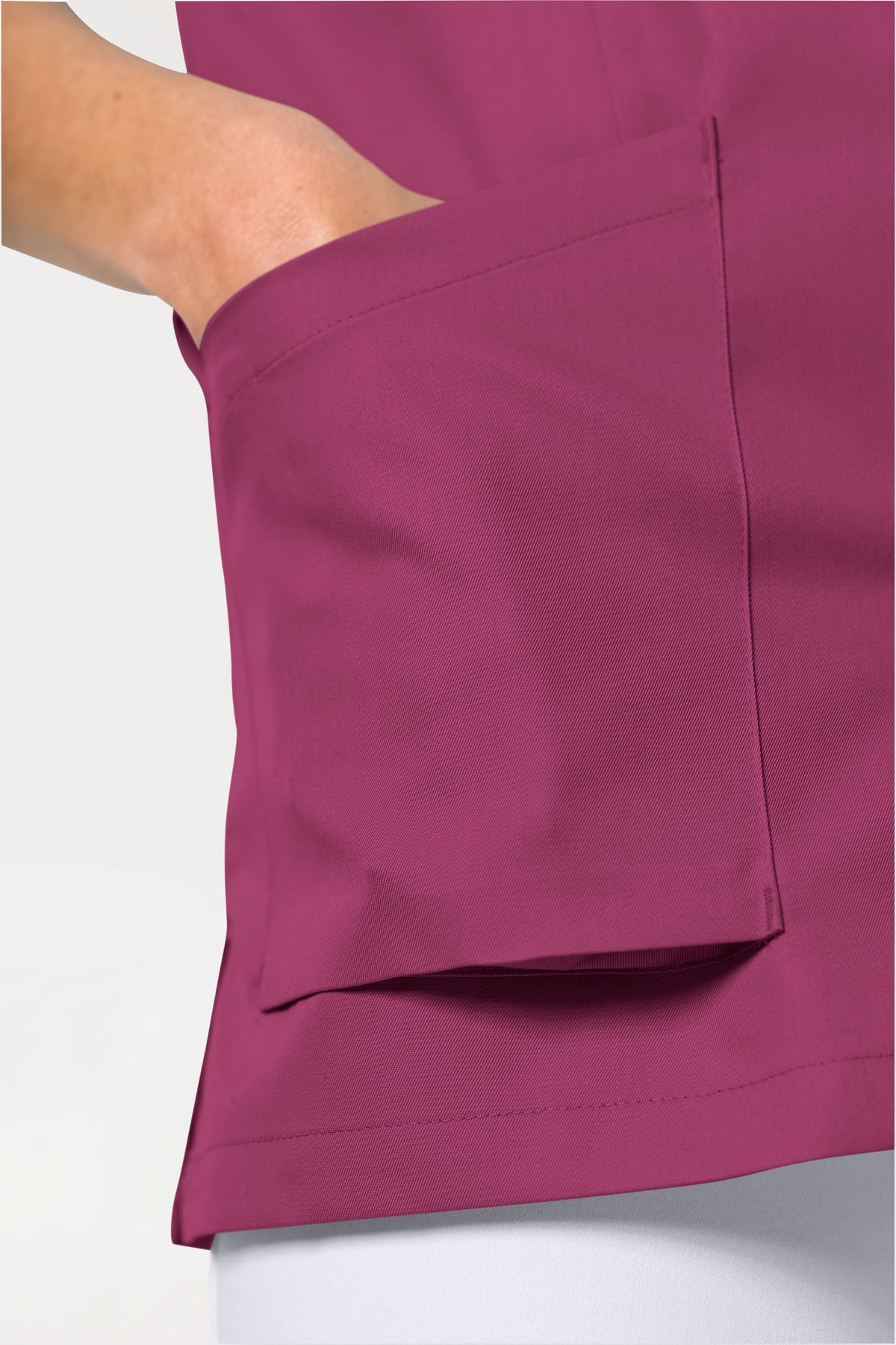 CORE tuniek heren - doorknoopsluiting berry