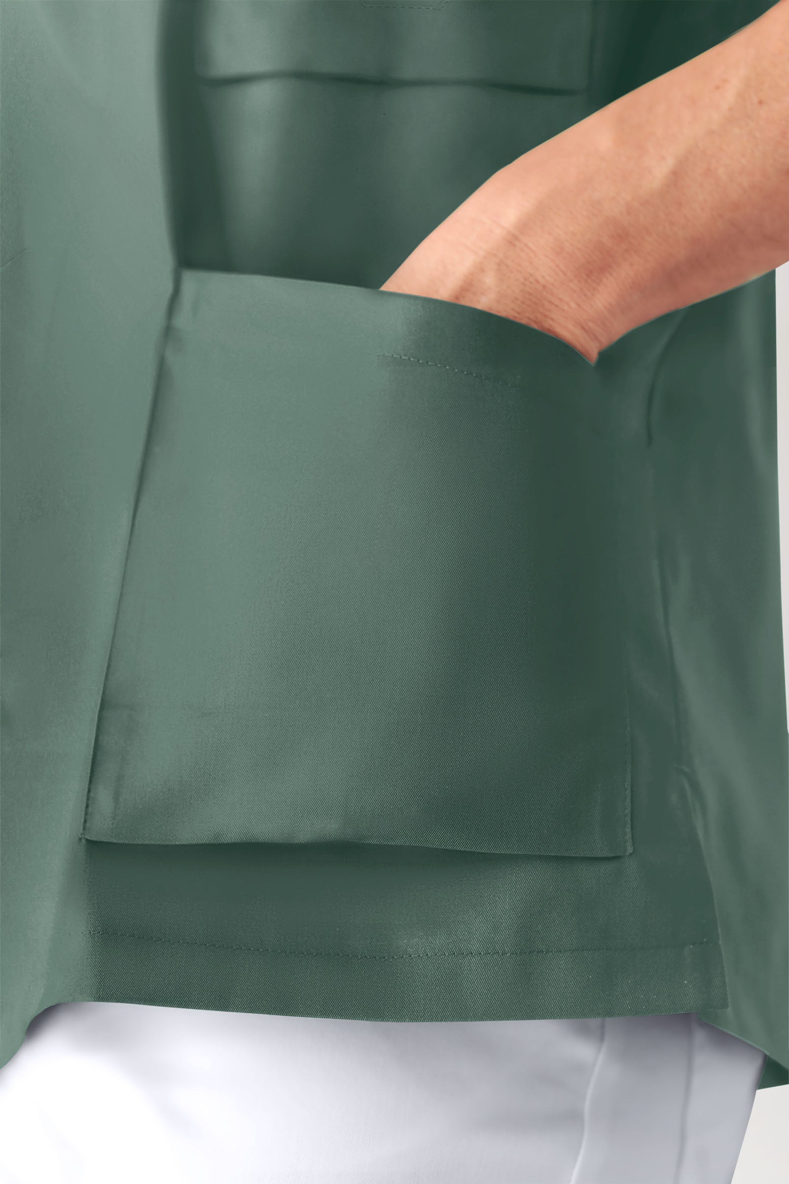 CORE tuniek heren - doorknoopsluiting donkergroen