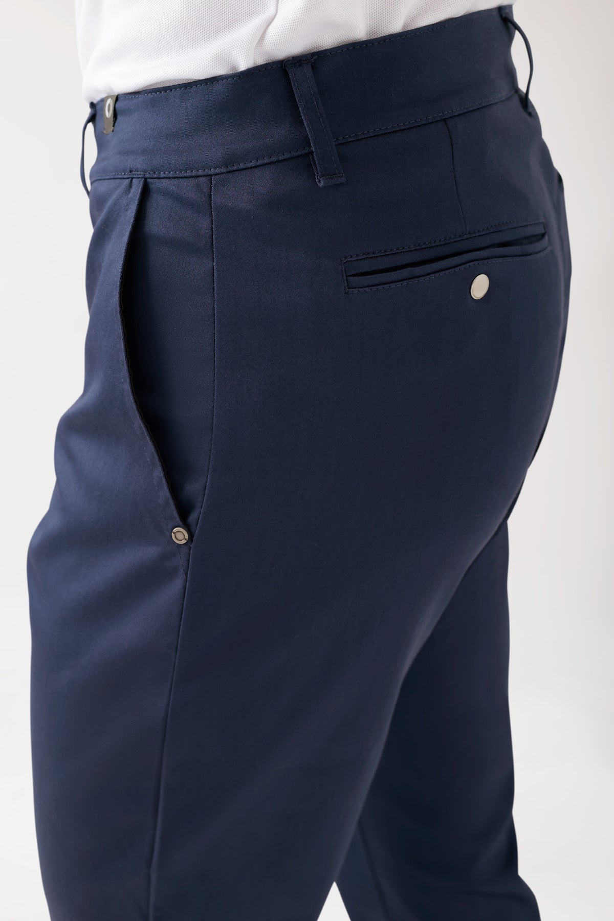 COMFY FLEX broek heren - chino stijl navy