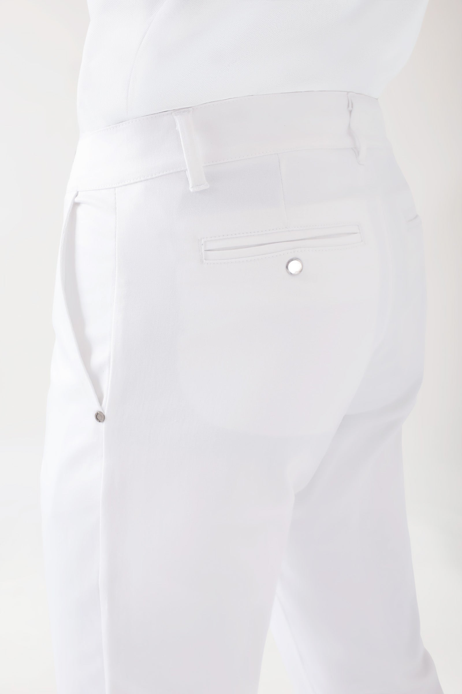 COMFY FLEX broek heren - chino stijl wit