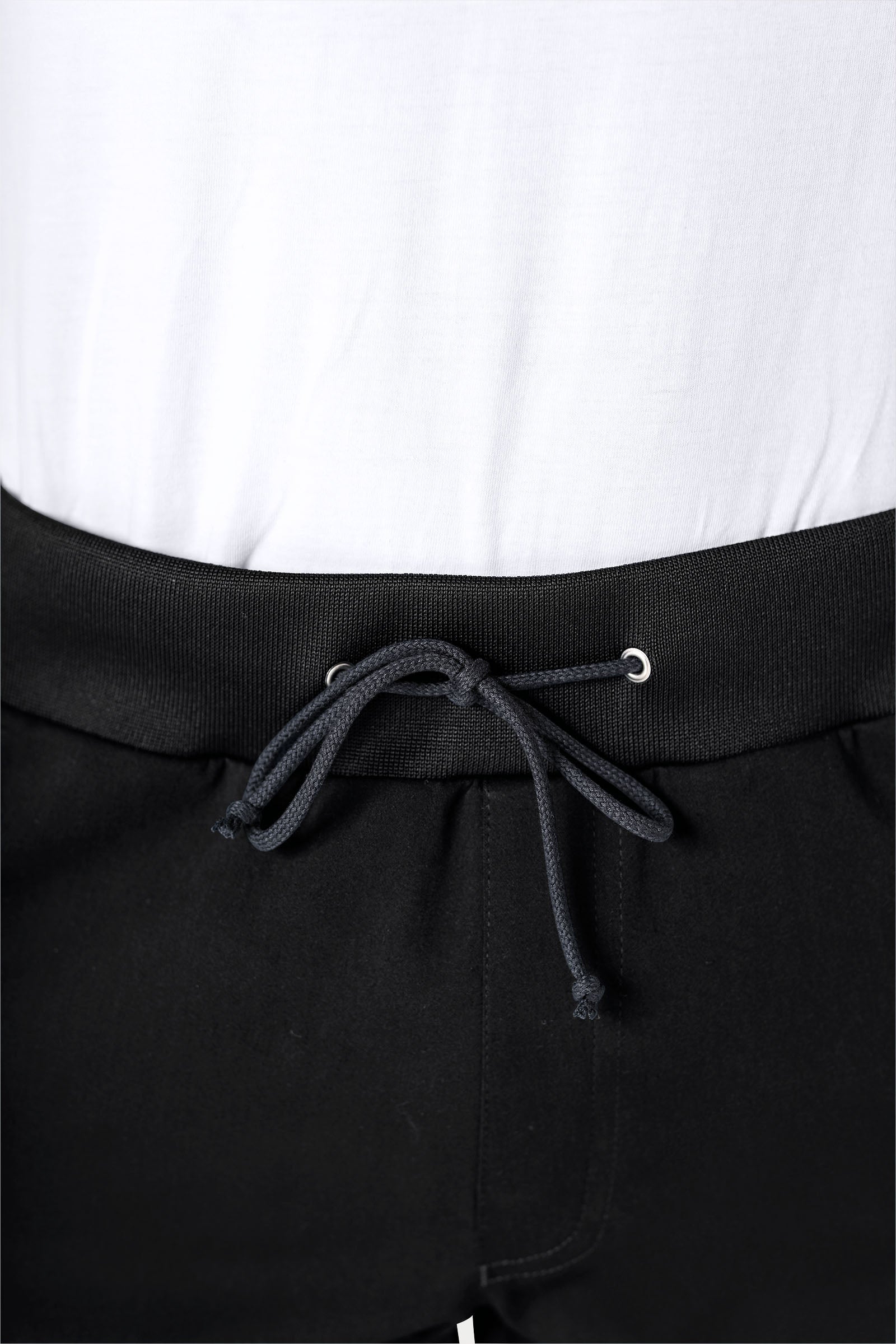 Stretch broek heren - jogpants zwart