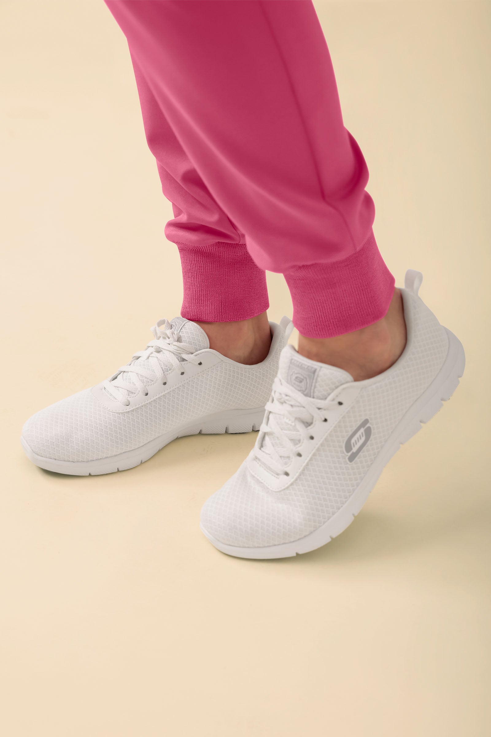 KAERE broek dames - zoom met elastische boord en beenzak oud rose