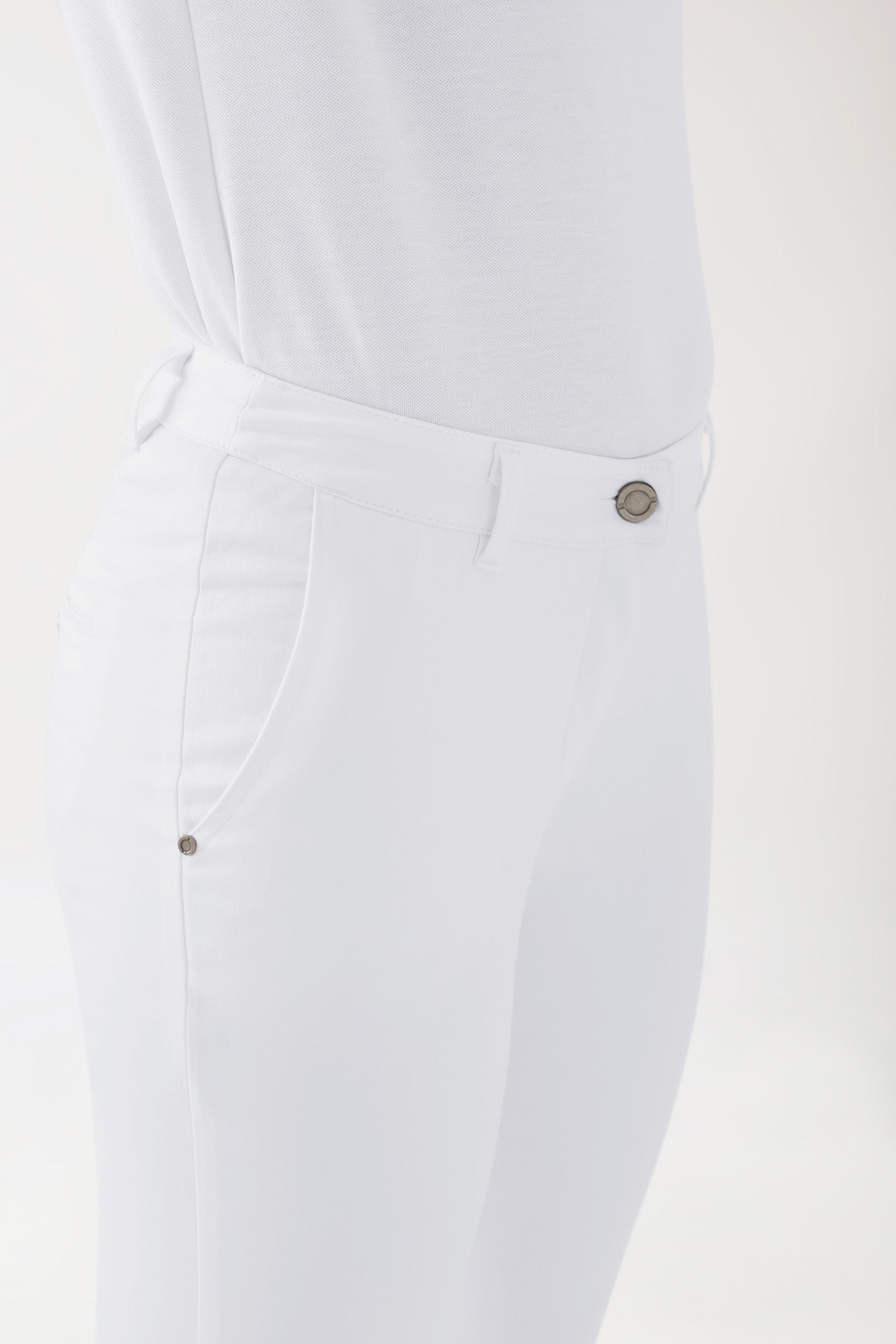 COMFY FLEX broek dames - chino stijl wit